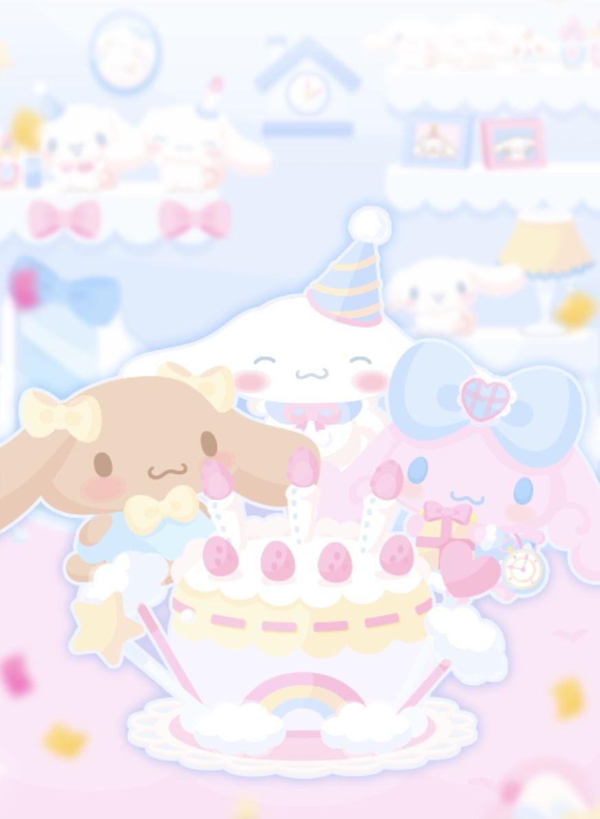 Cinnamoroll birthday. Hello kitty