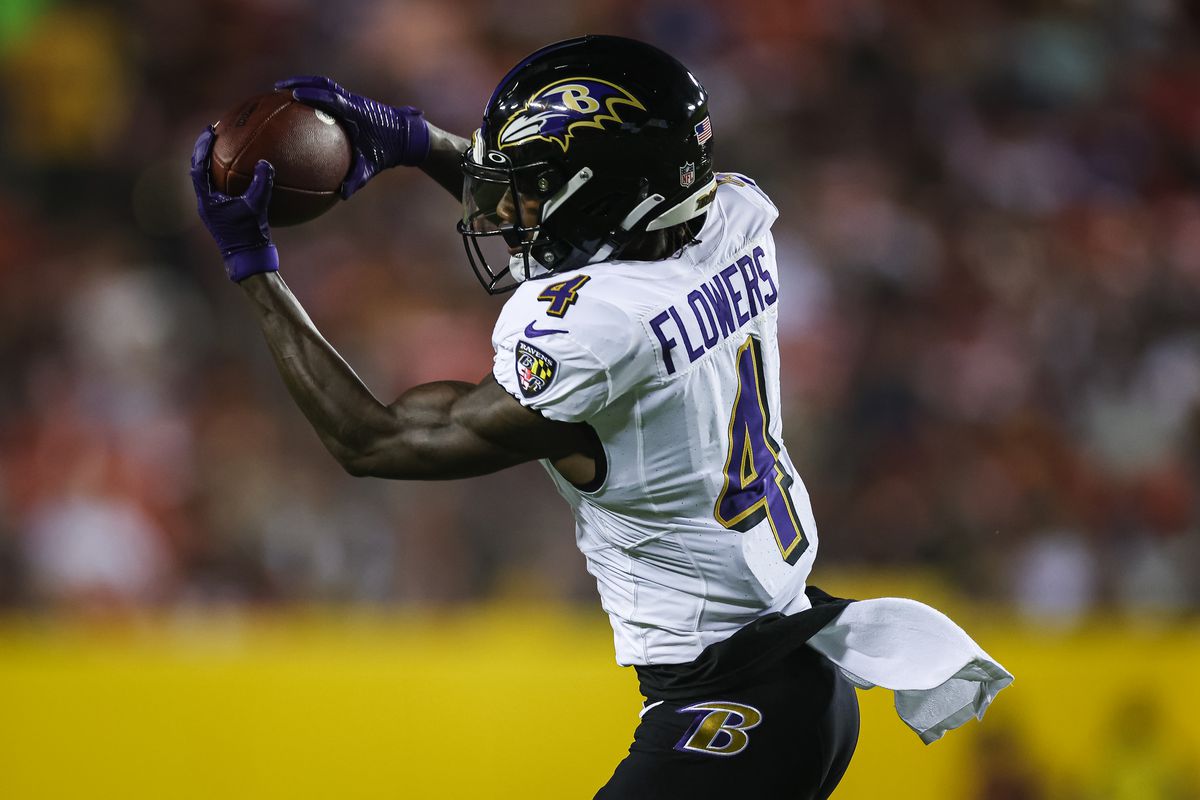 Ravens WR Zay Flowers shines