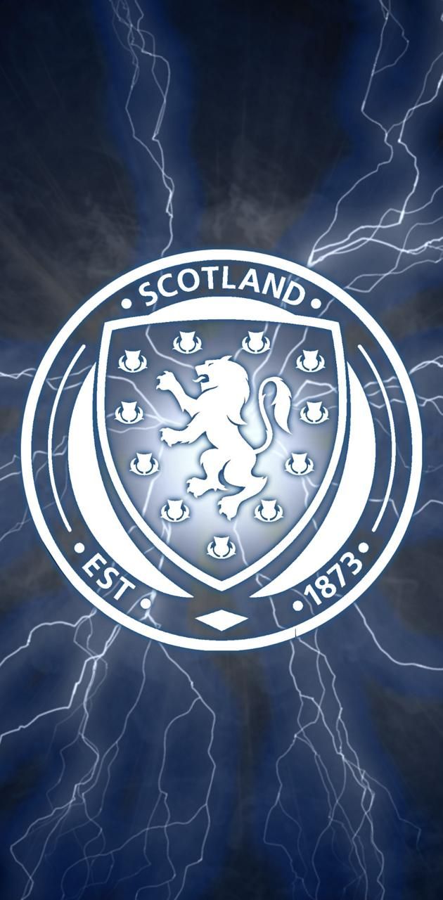 Scotland Crest on Blue Background