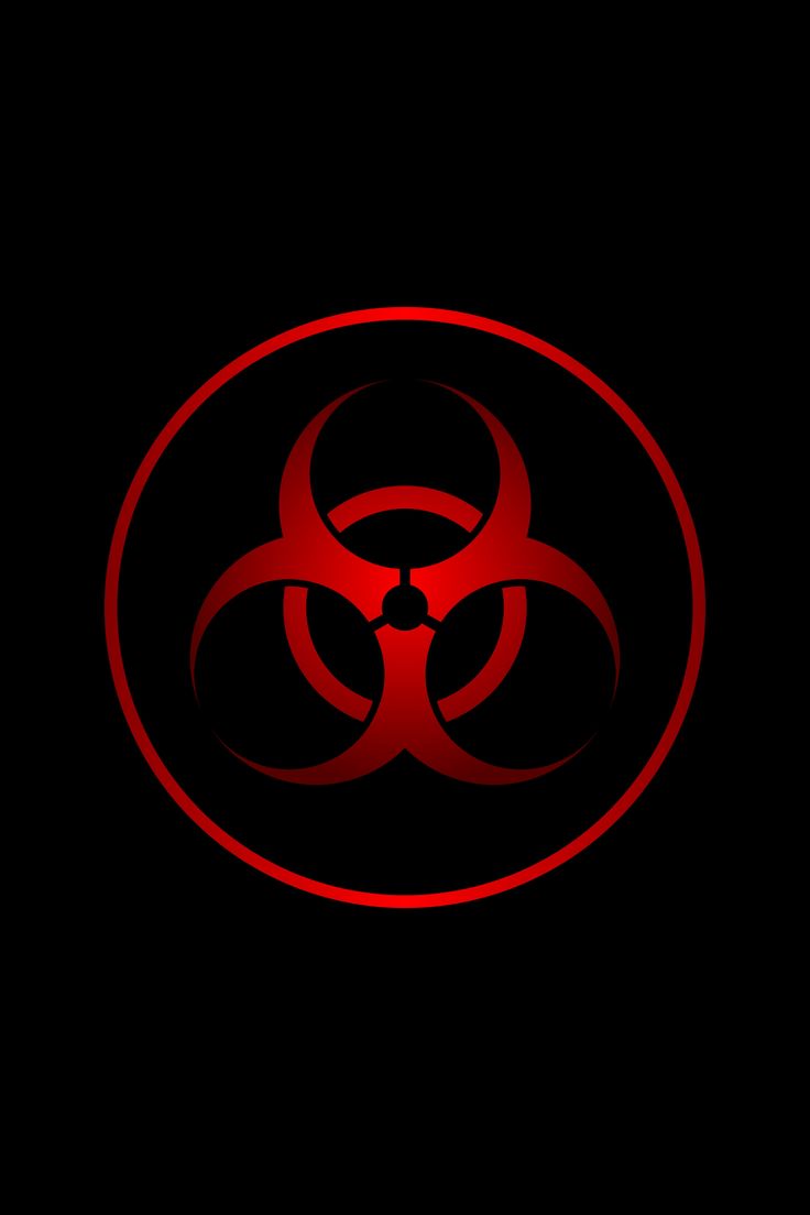 radiation #sign #symbol #red #black K