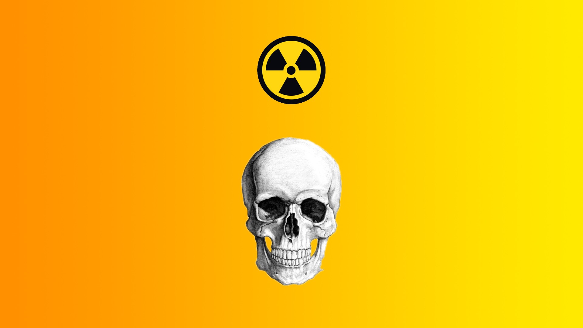 nuclear, death, yellow, Biohazard Sign