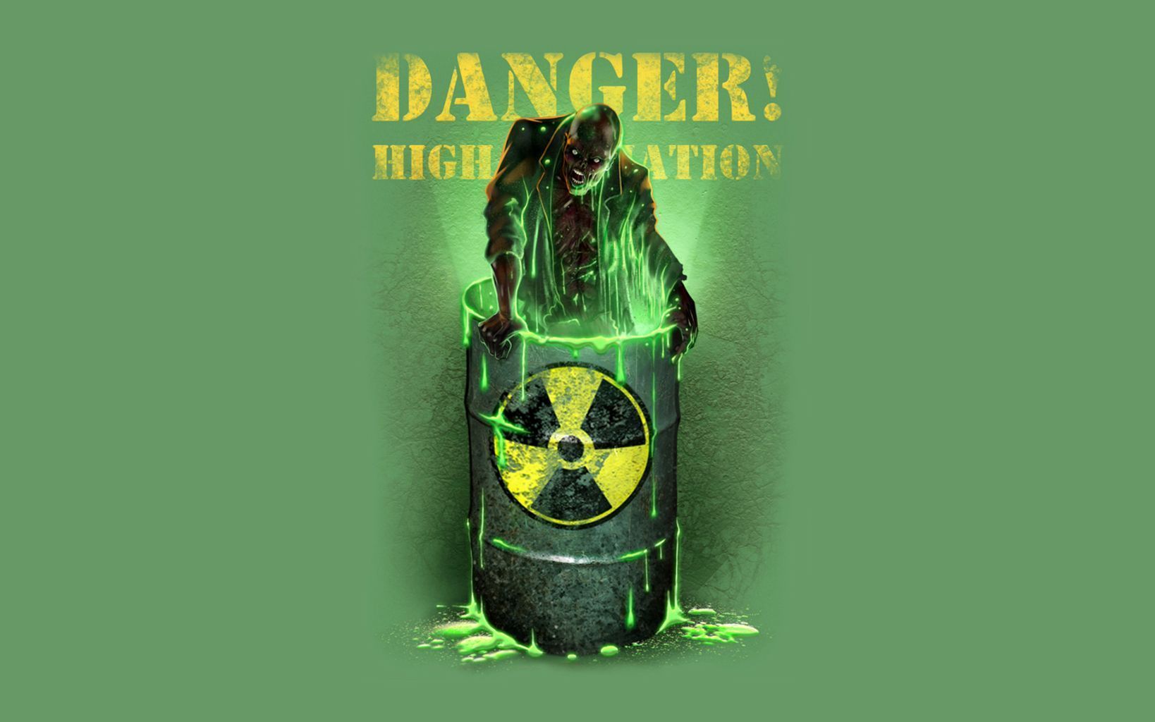 Green Nuclear Symbol Wallpaper