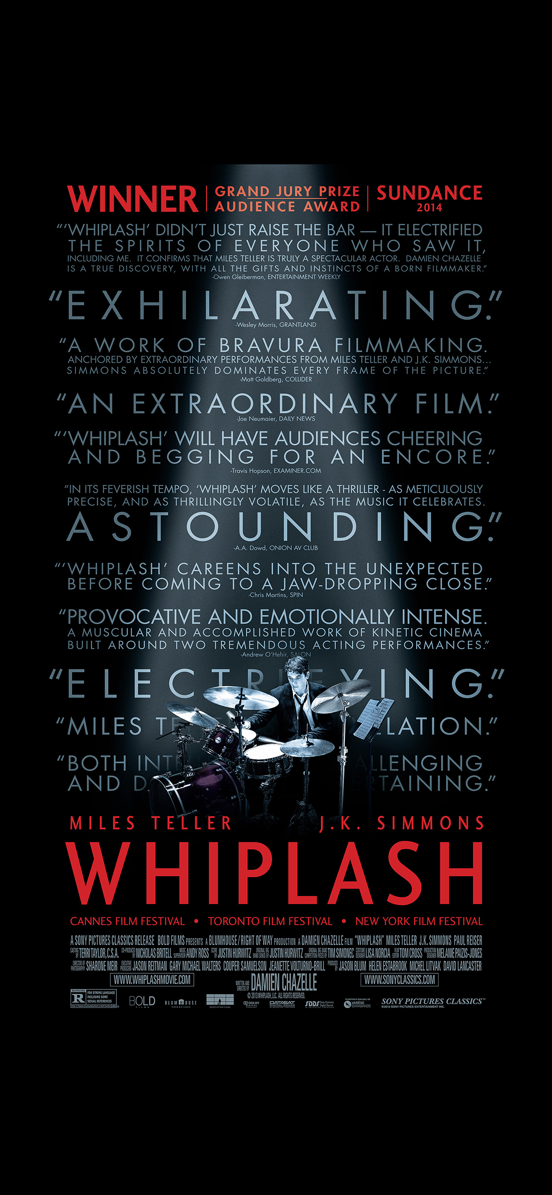 Whiplash poster film iPhone X