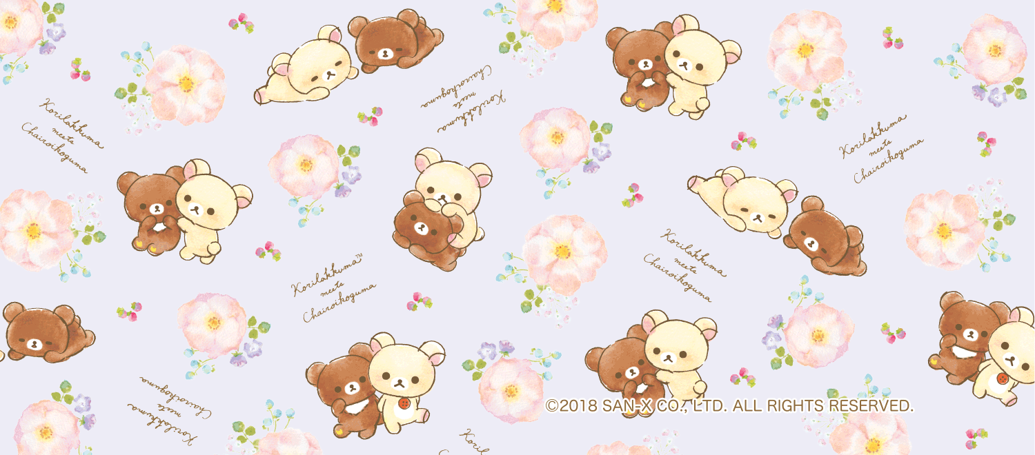 Rilakkuma, Wallpaper, Pattern wallpaper