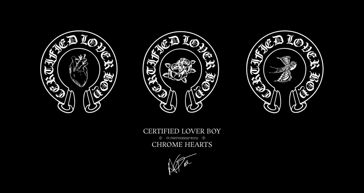 Certified Lover Boy x Chrome Hearts Hoodie Wallpaper