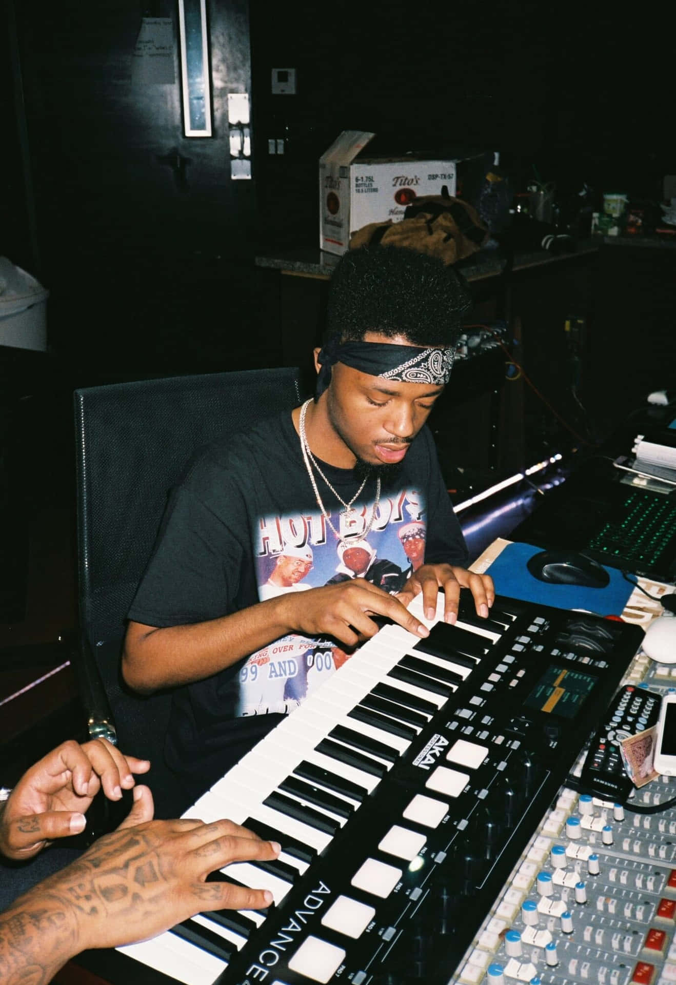 Download Metro Boomin Producing Music Studio Wallpaper