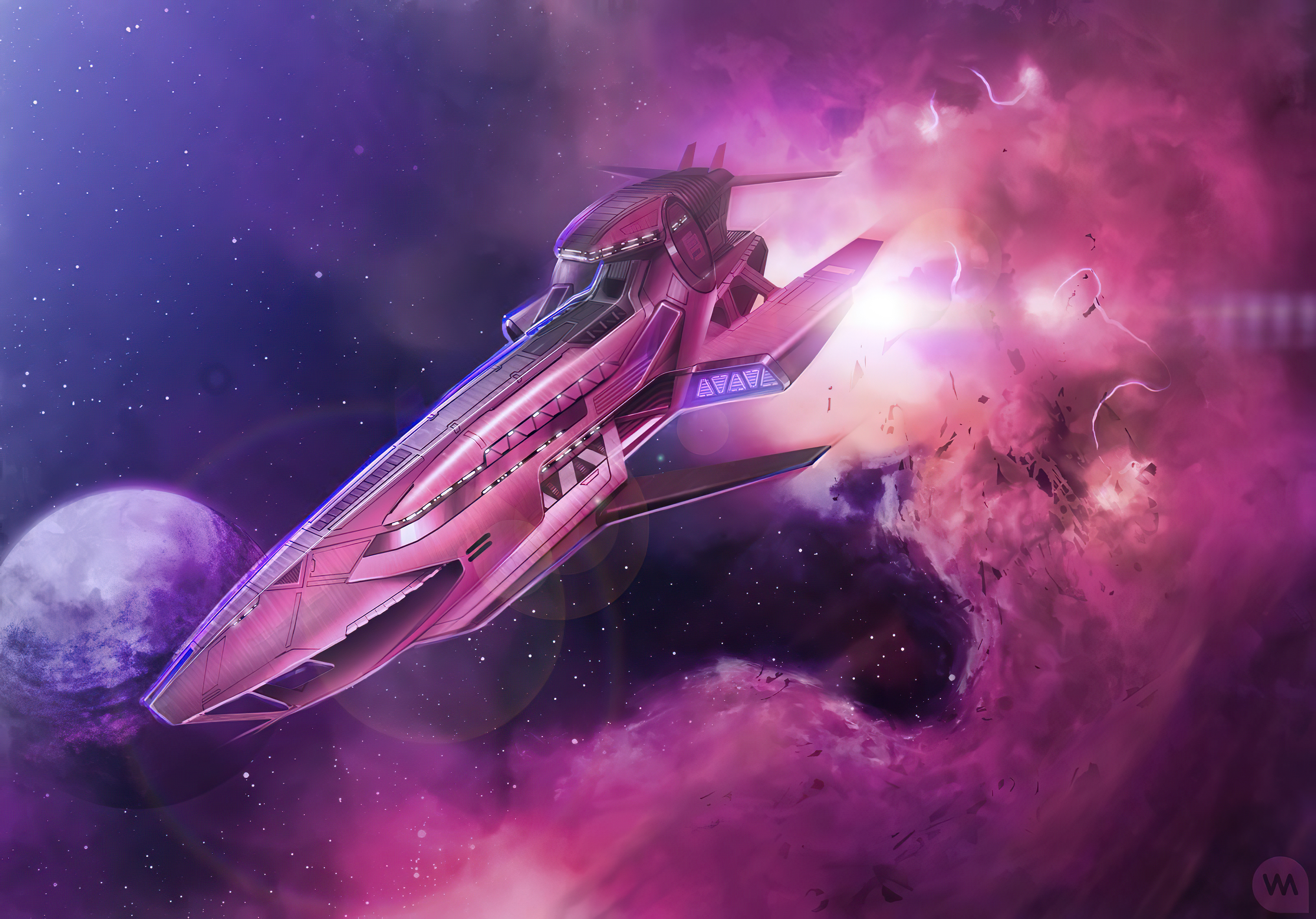 Sci Fi Spaceship 4k Ultra HD Wallpaper