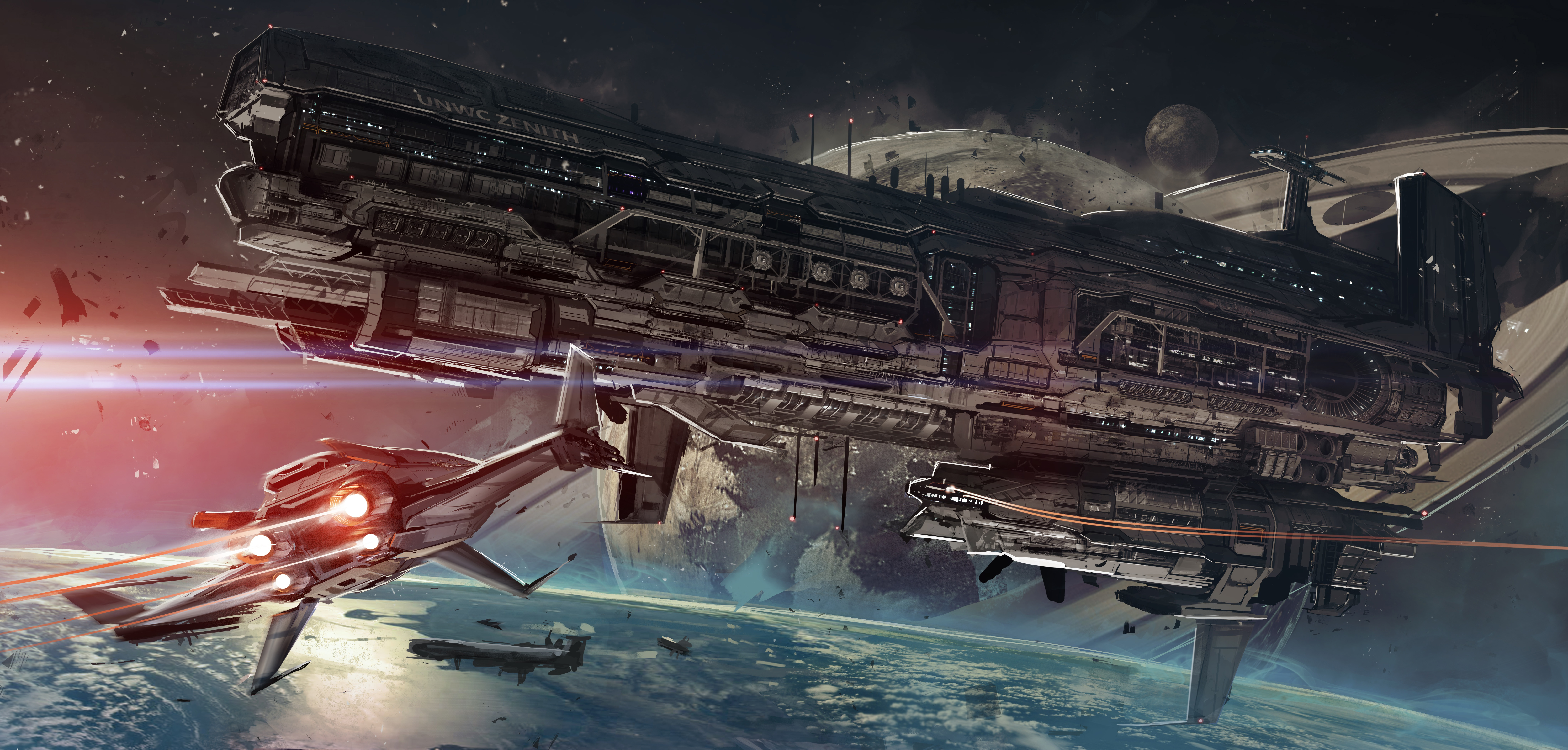 Sci Fi Spaceship 4k Ultra HD Wallpaper