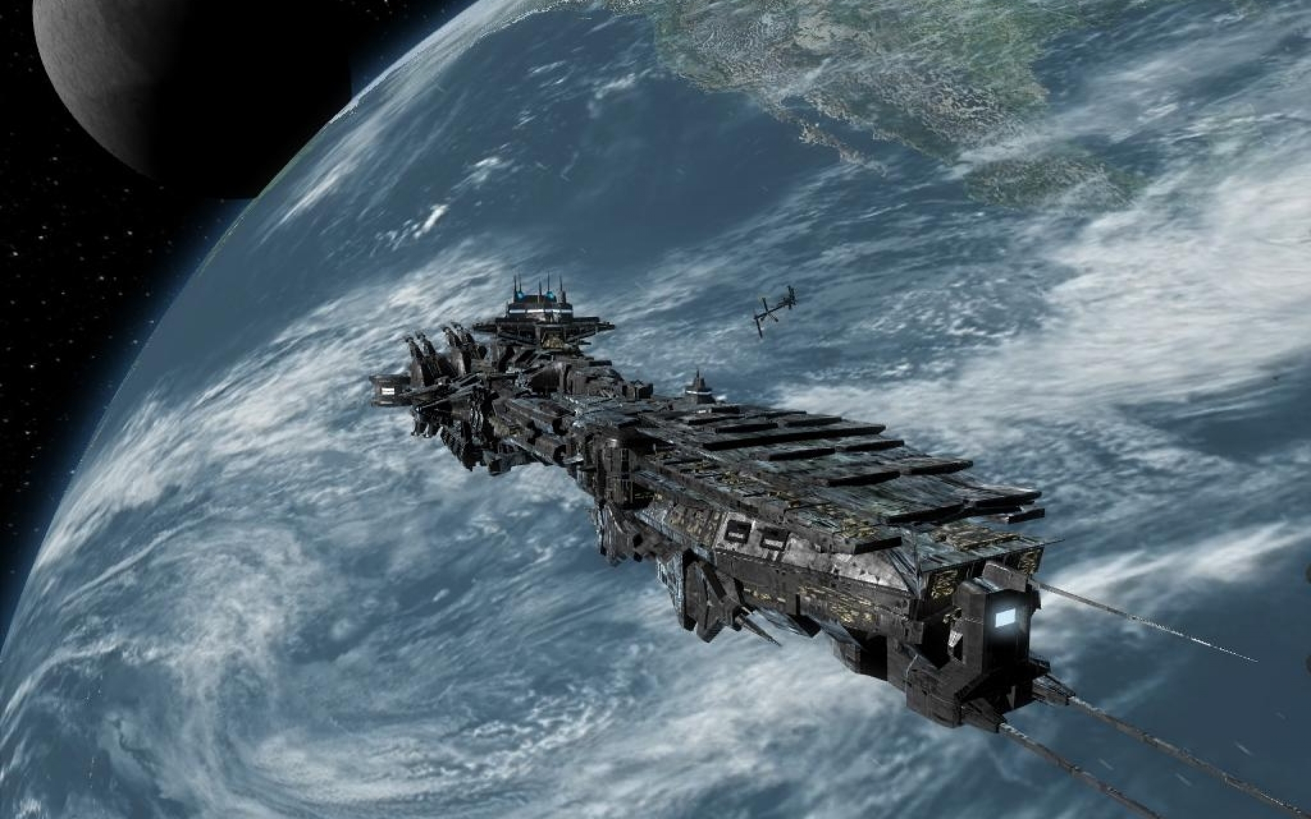 Spaceship wallpaper for mobile phone