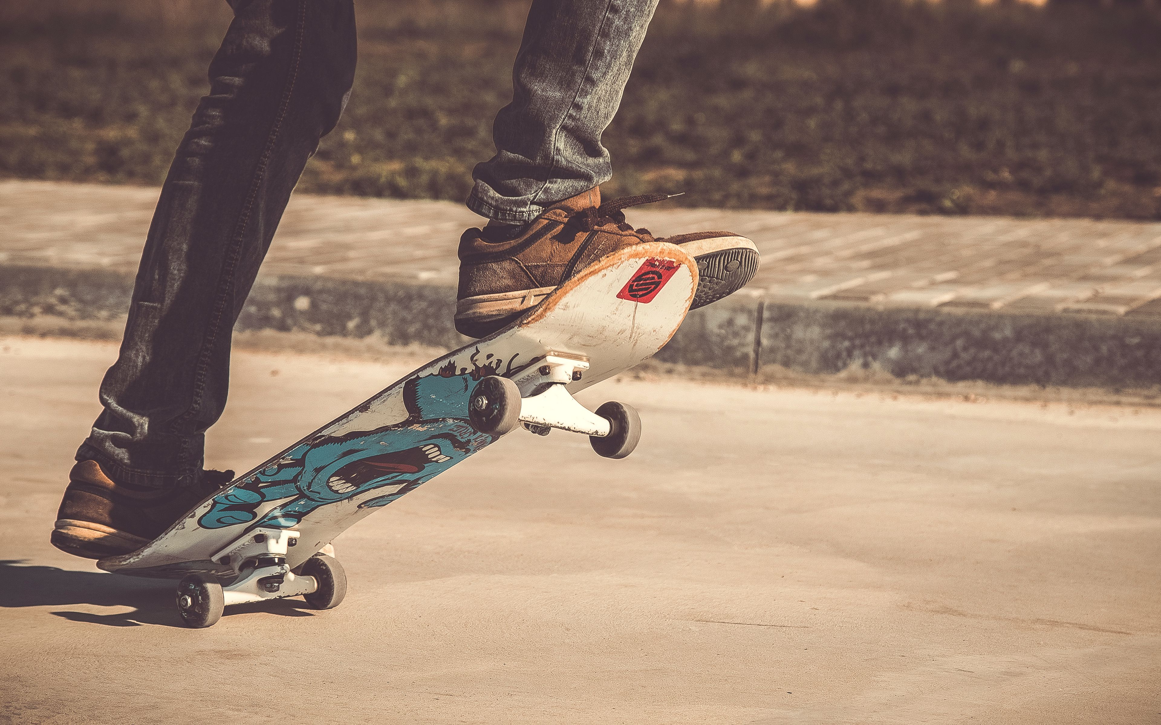 Download wallpaper 3840x2400 skateboard