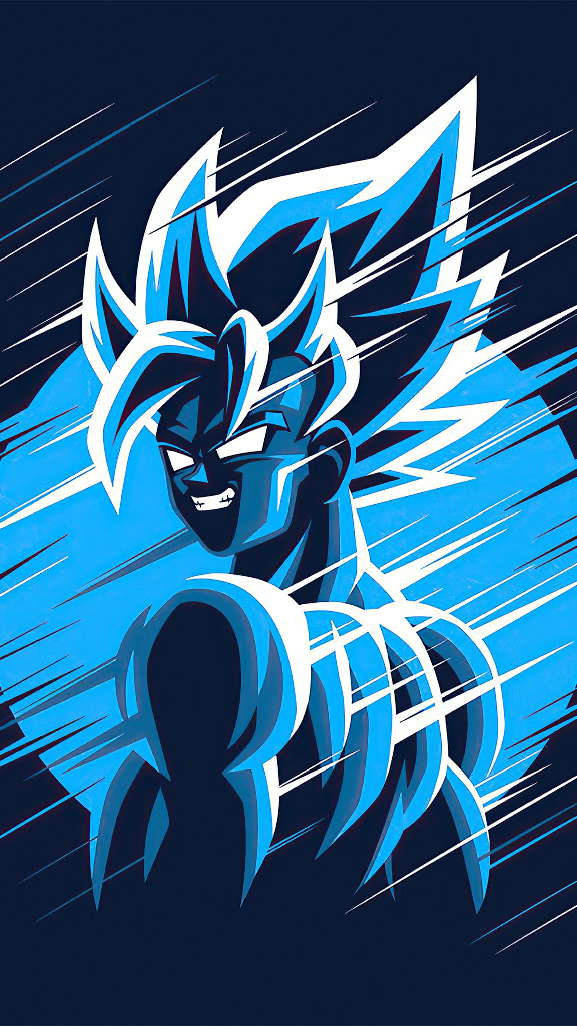 dragon ball z goku blue moon 4k mobile