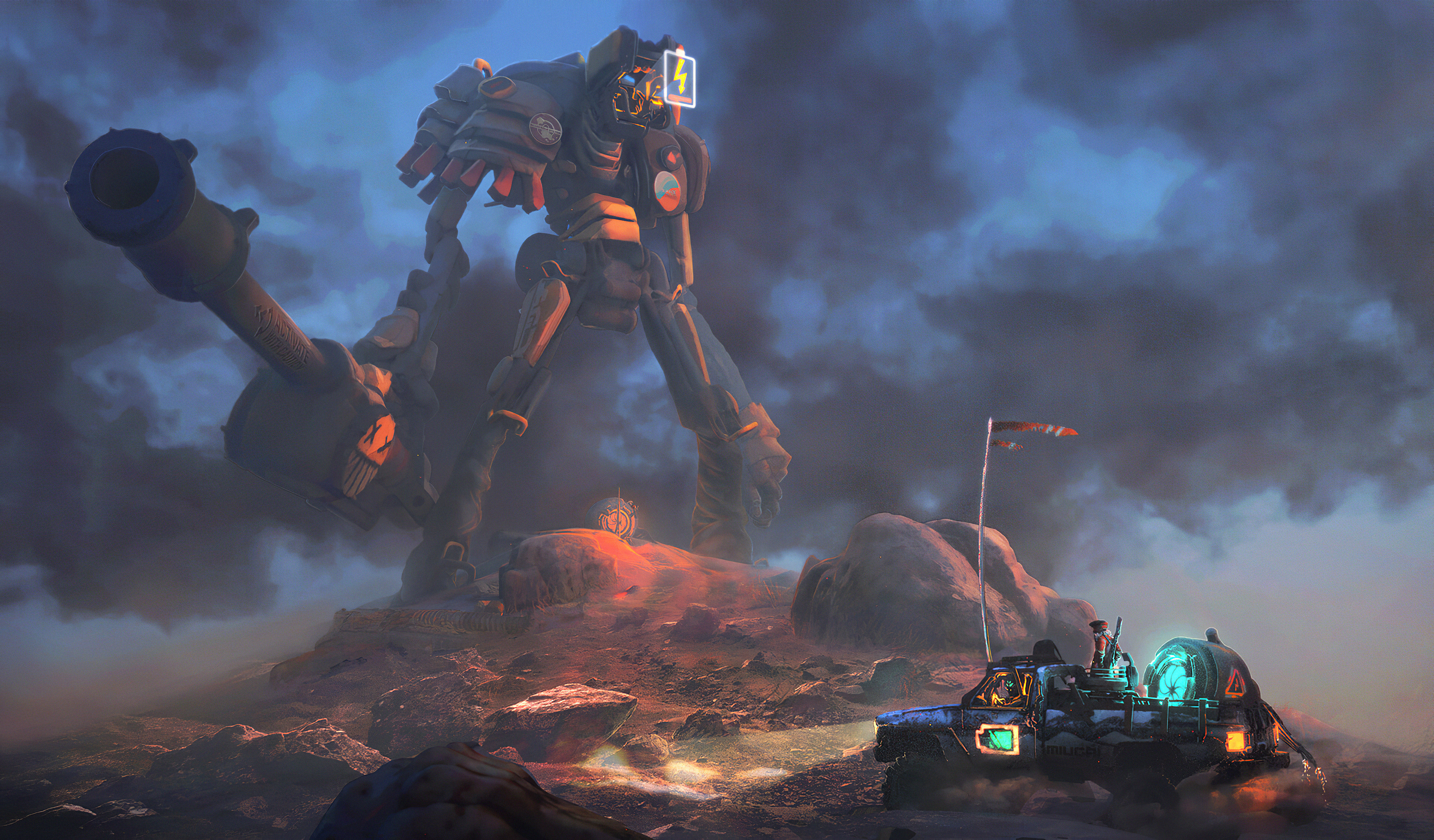 Giant Robot Battery Lowe Wallpaper, HD Artist Wallpaper, 4k Wallpaper, Image , Background, Photos and Picture
