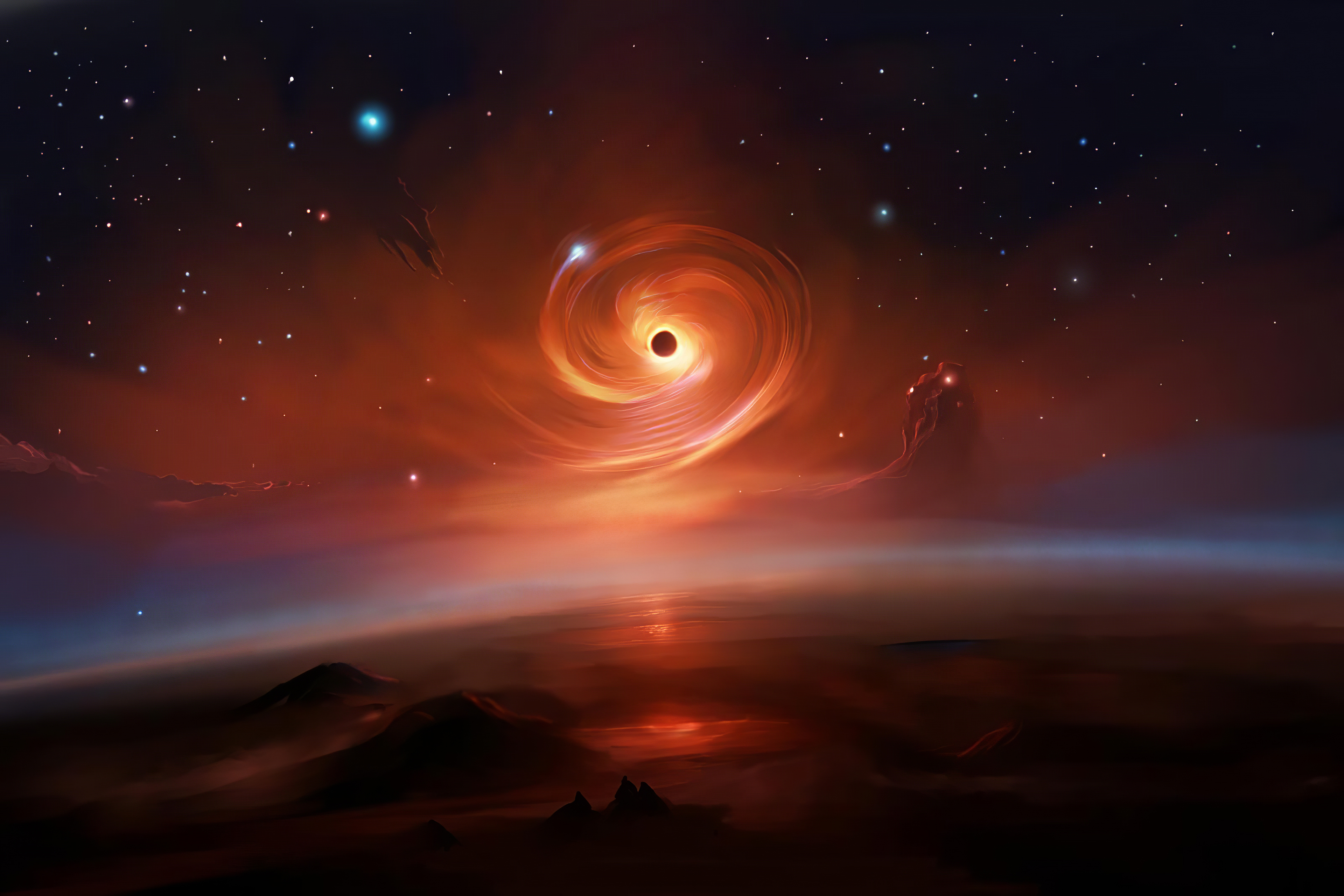 Black Hole Art 4k Wallpaper, HD Digital Universe Wallpaper, 4k Wallpaper Image, Background, Photos and Picture