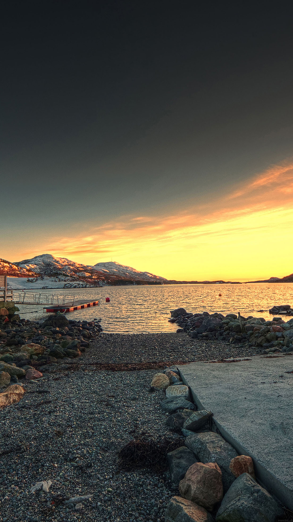 Wallpaper Domain Sea Mountain