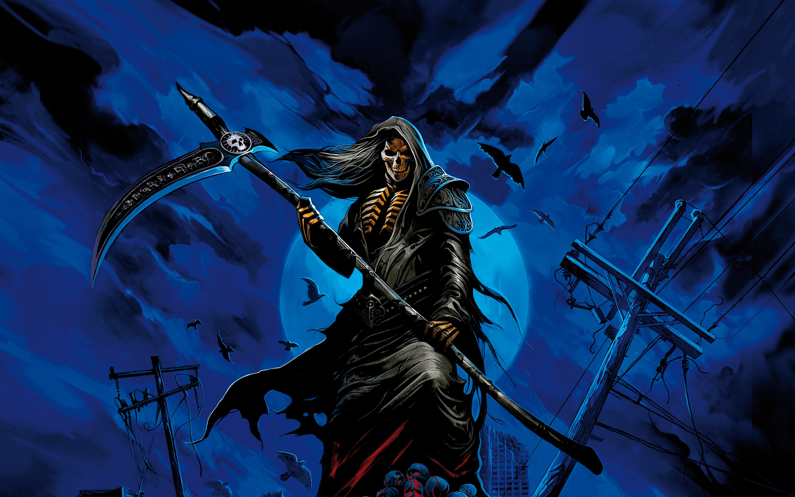 Download Scythe Dark Grim Reaper HD Wallpaper