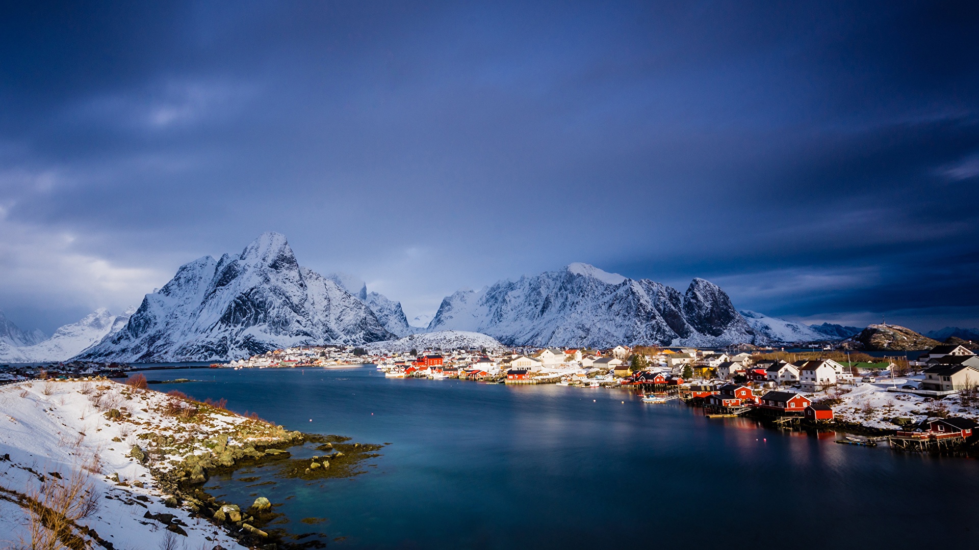 Desktop Wallpaper Lofoten Norway Sea