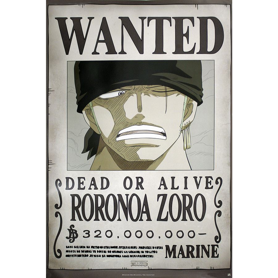 One Piece Wanted Poster Font