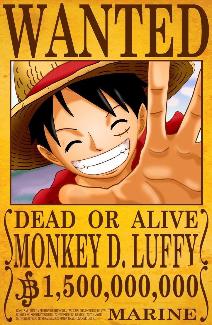 Monkey D. Luffy new reward