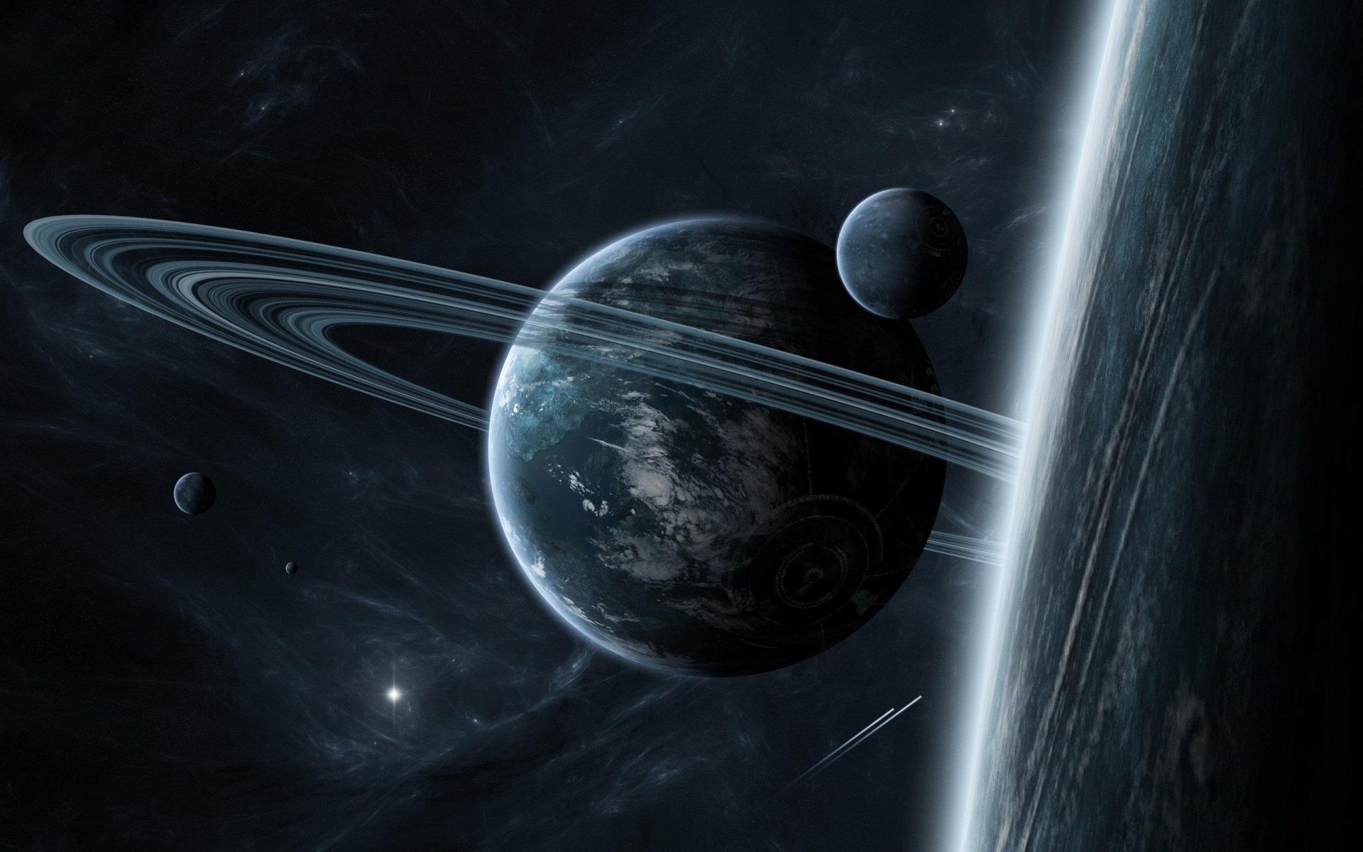 Sci Fi Planetary Ring HD Wallpaper