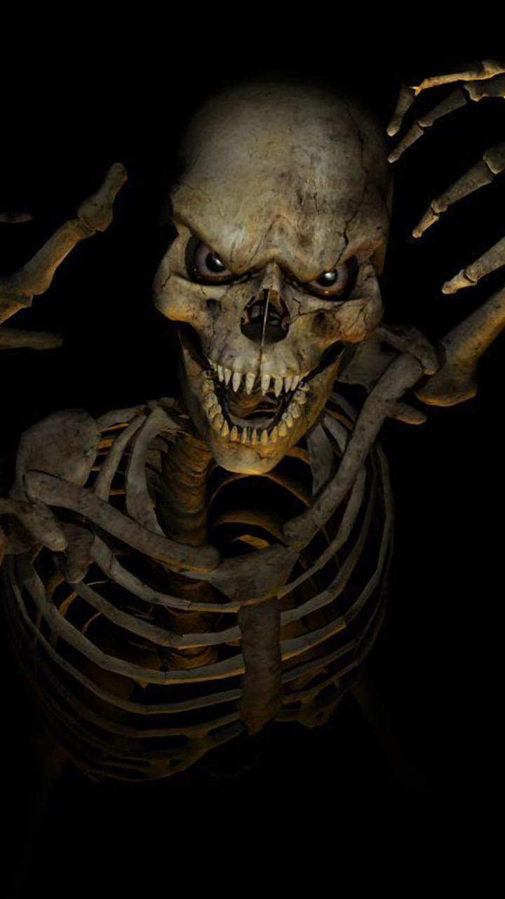 Download Creepy Scary Dark Skeleton
