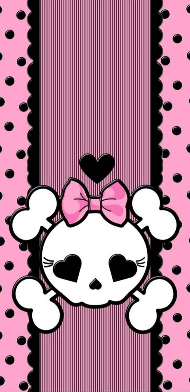 Download Cute Skull PB wallpaper