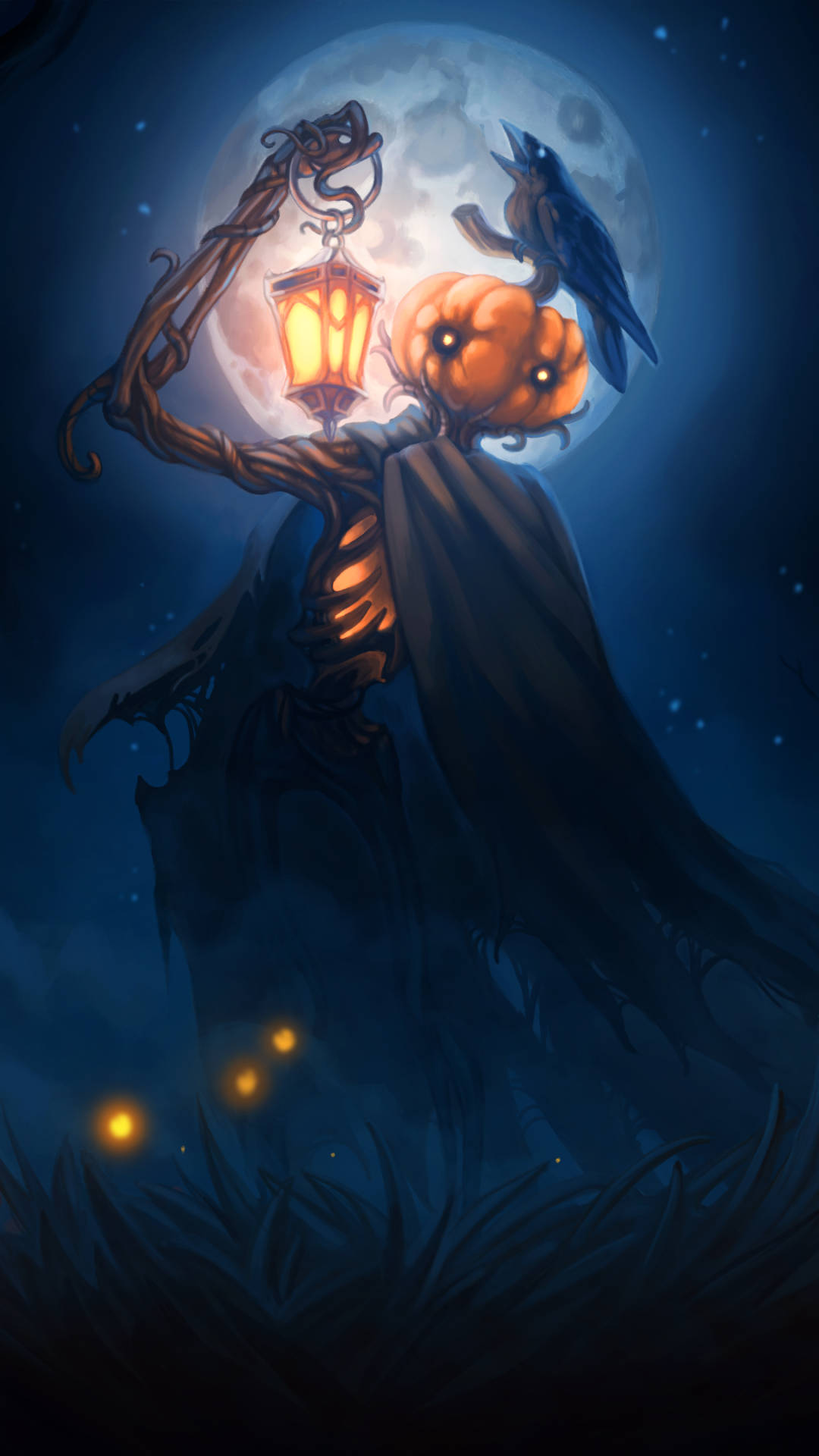 Download Free Jack O Lantern And Crow