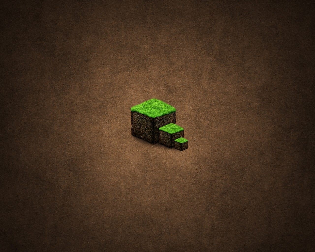Minecraft Green Cubes 1280 x 1024 Wallpaper
