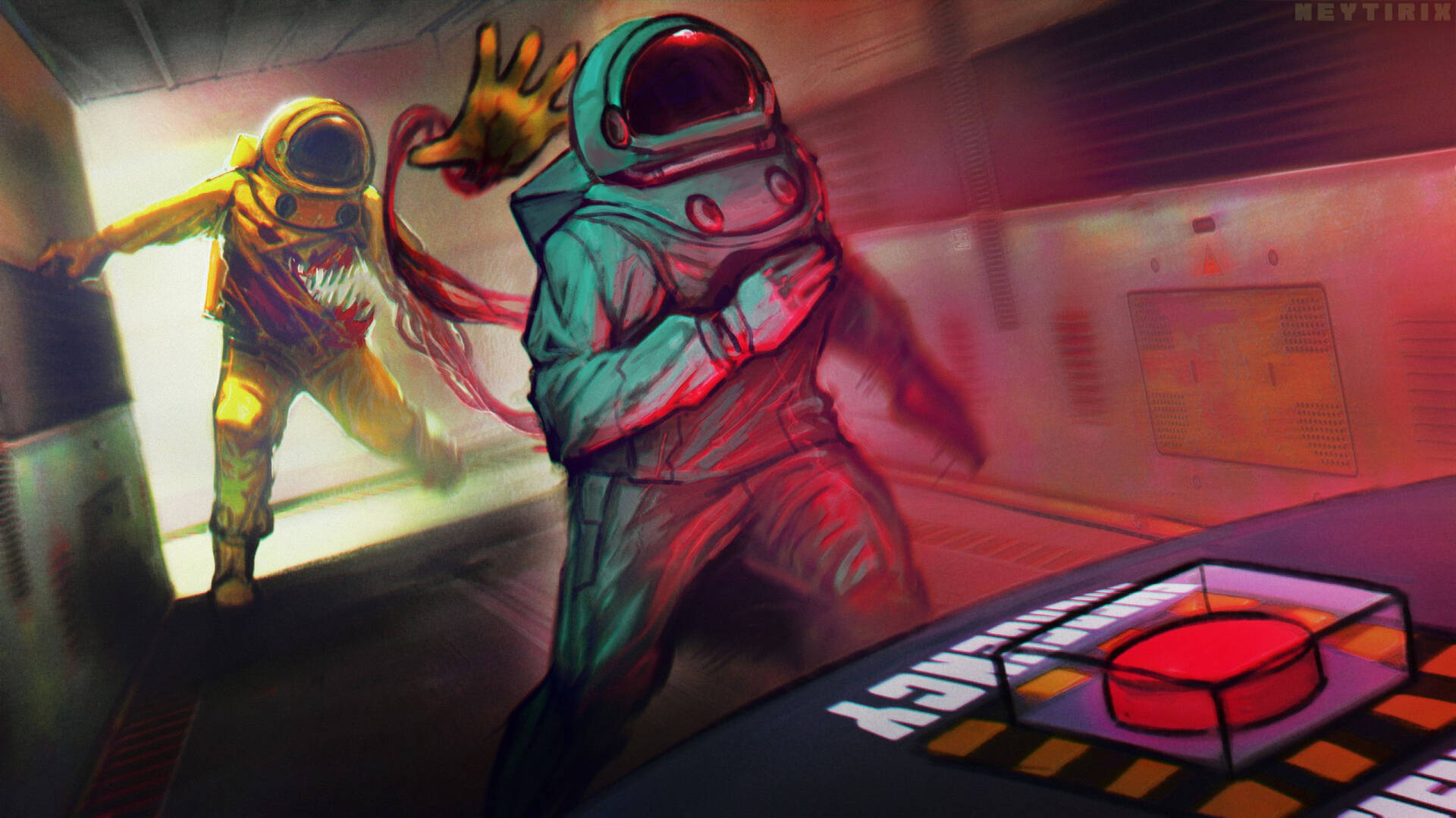 Among Us Space Wallpaper