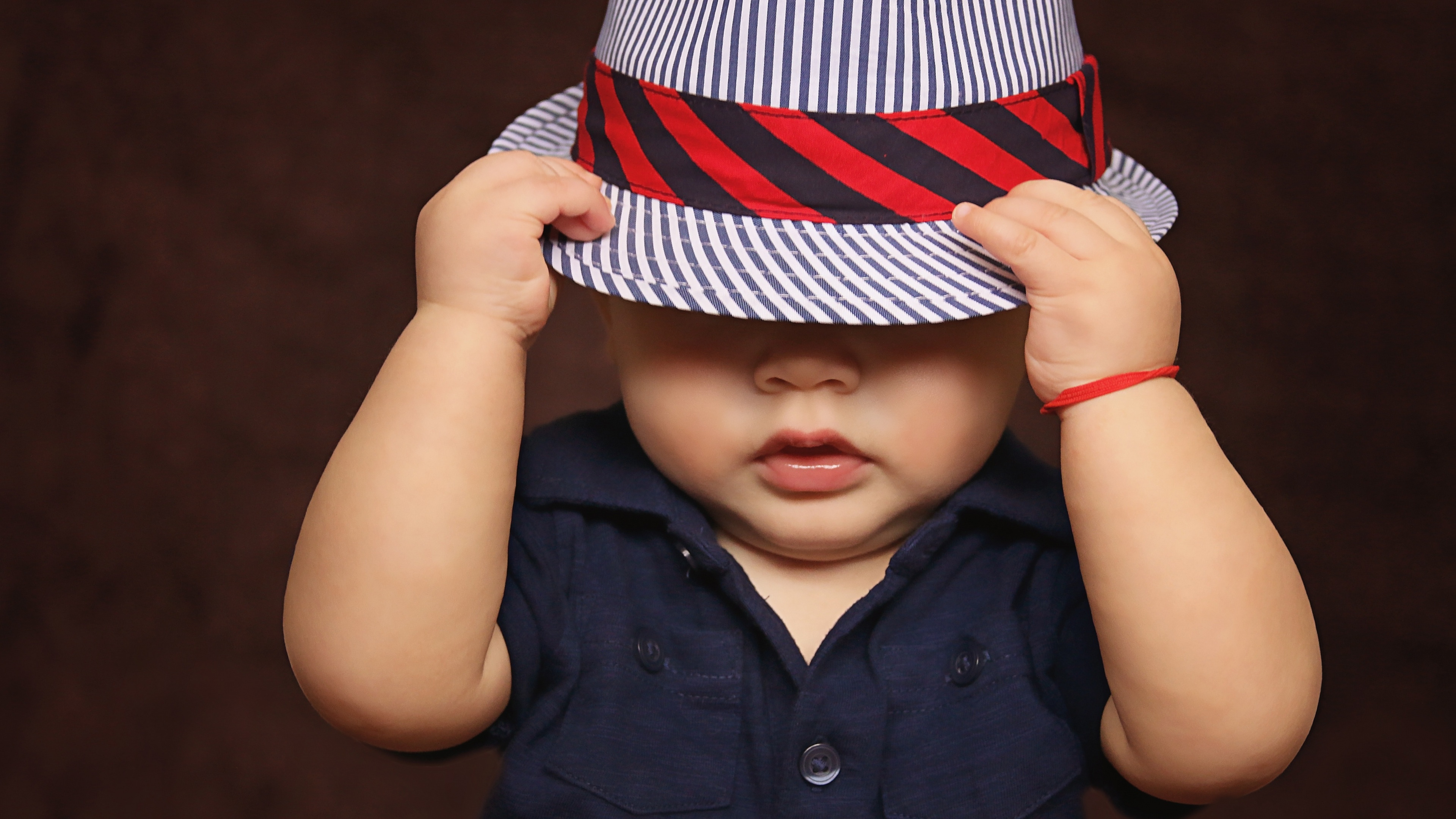 Cute boy Wallpaper 4K, Cute kid, Hat