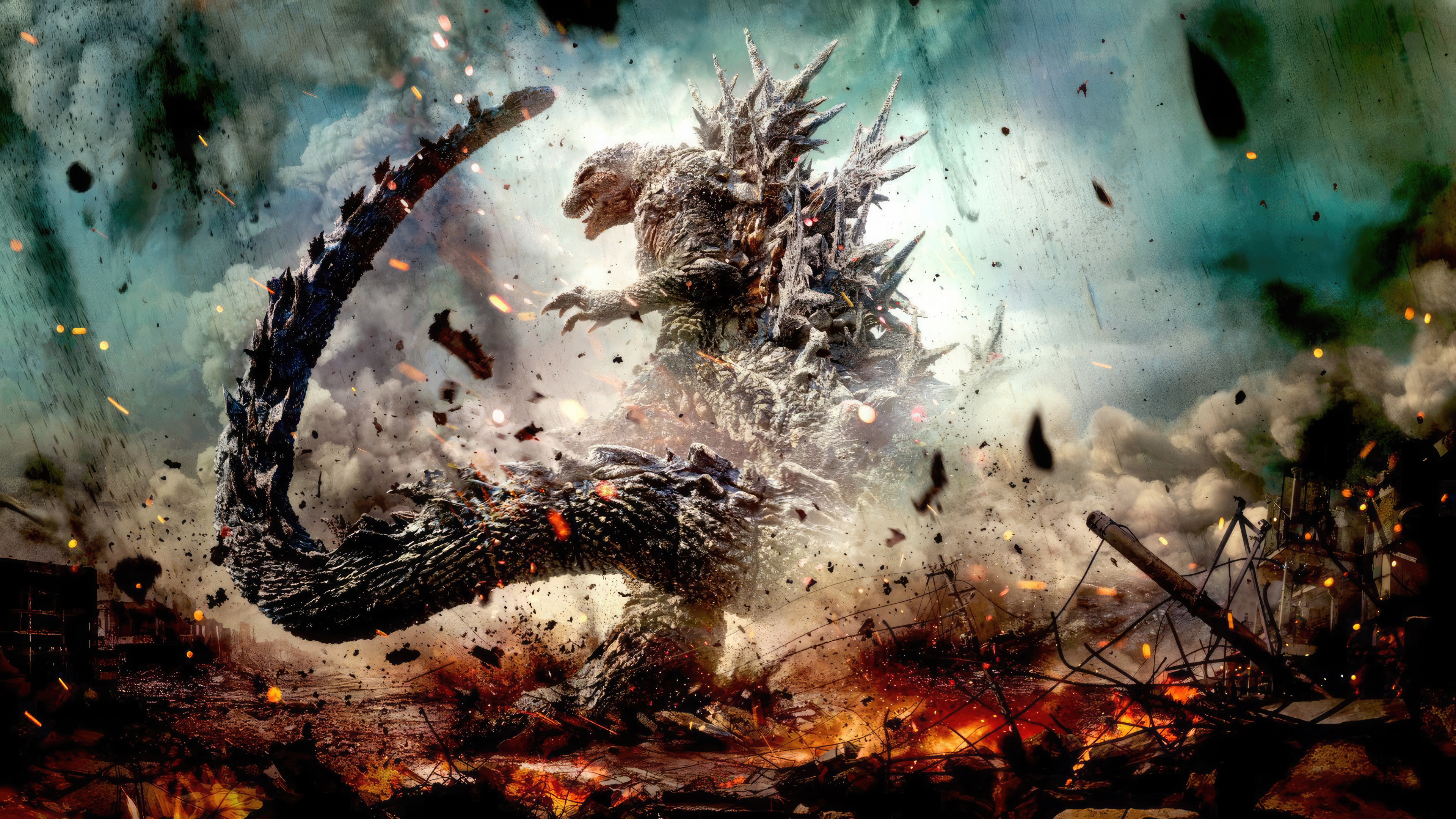Epic Kaiju Rampage HD Wallpaper