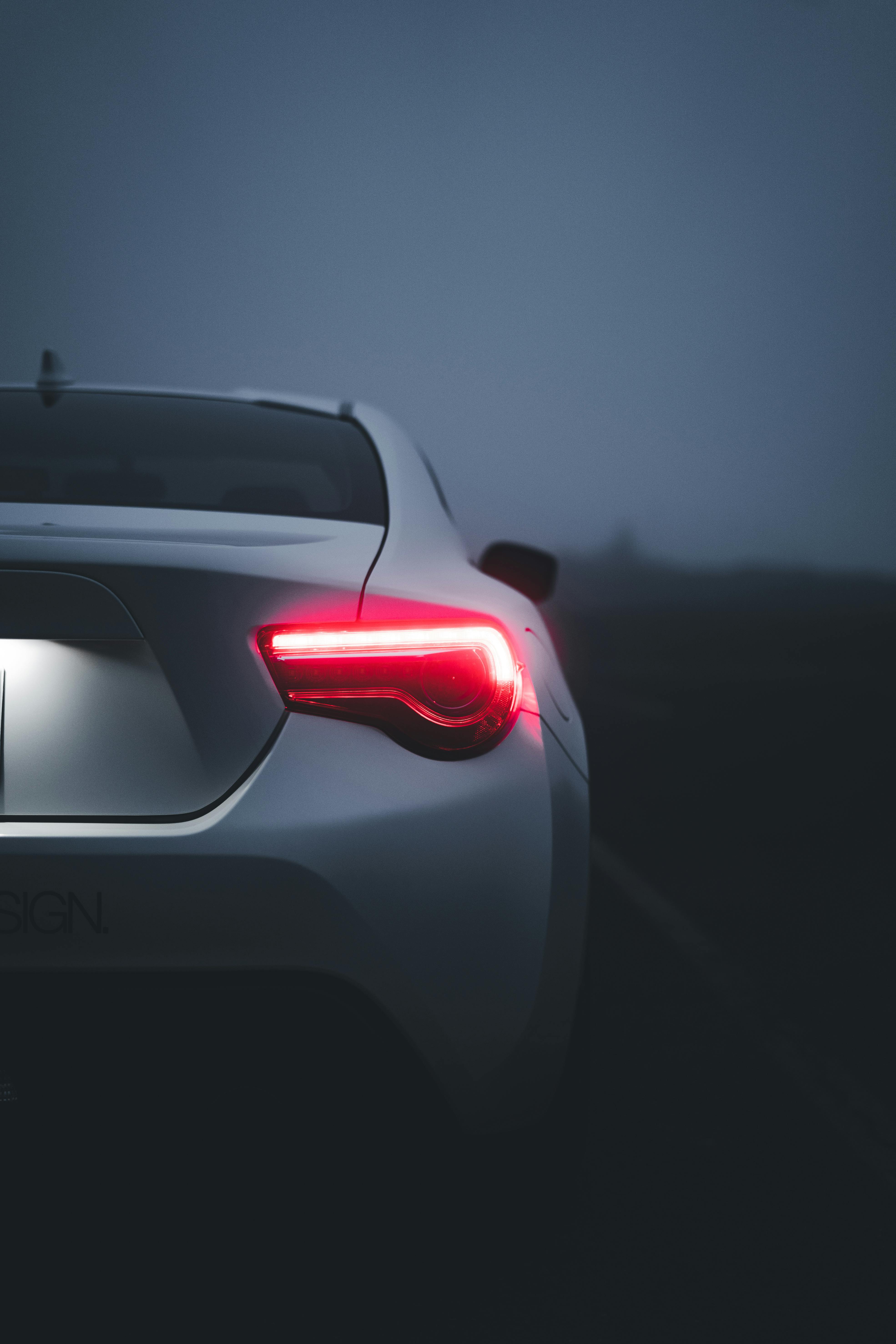 White Toyota GT86 on a Parking Lot