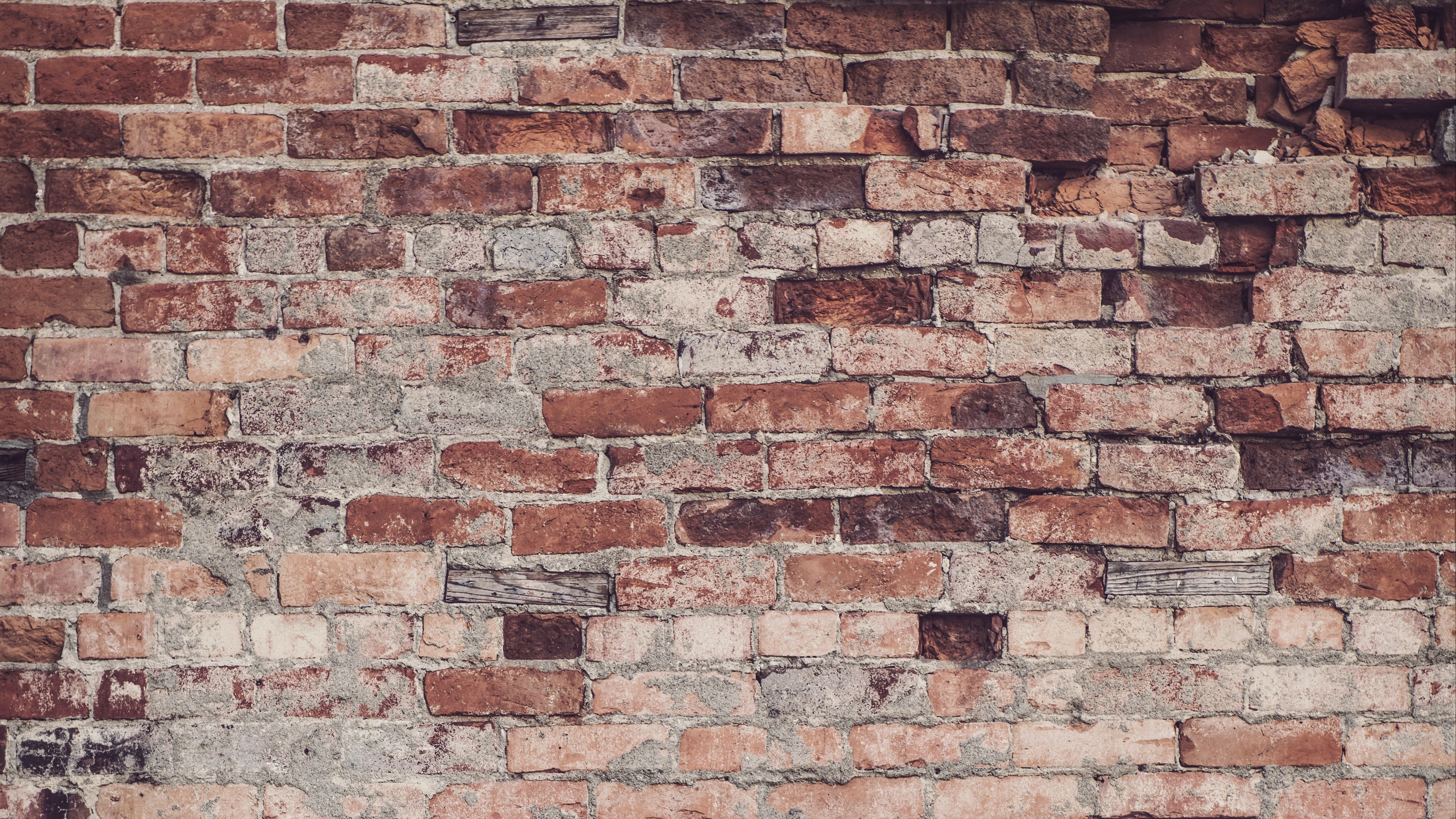 Download wallpaper 3840x2160 brick wall