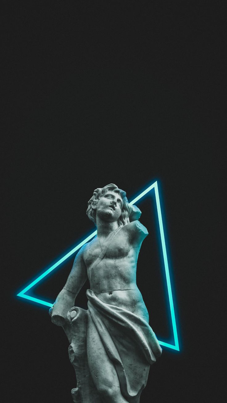 Vaporwave Statue Wallpaper