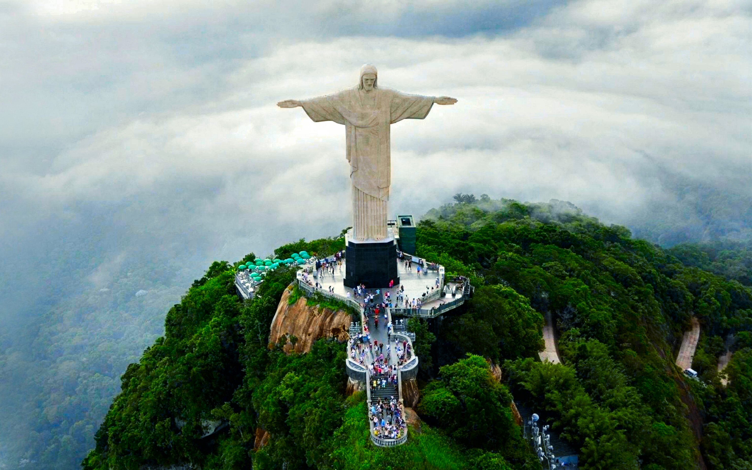 Phone wallpaper: Christ The Redeemer, Statue, Religious, Cloud, Corcovado 1466890