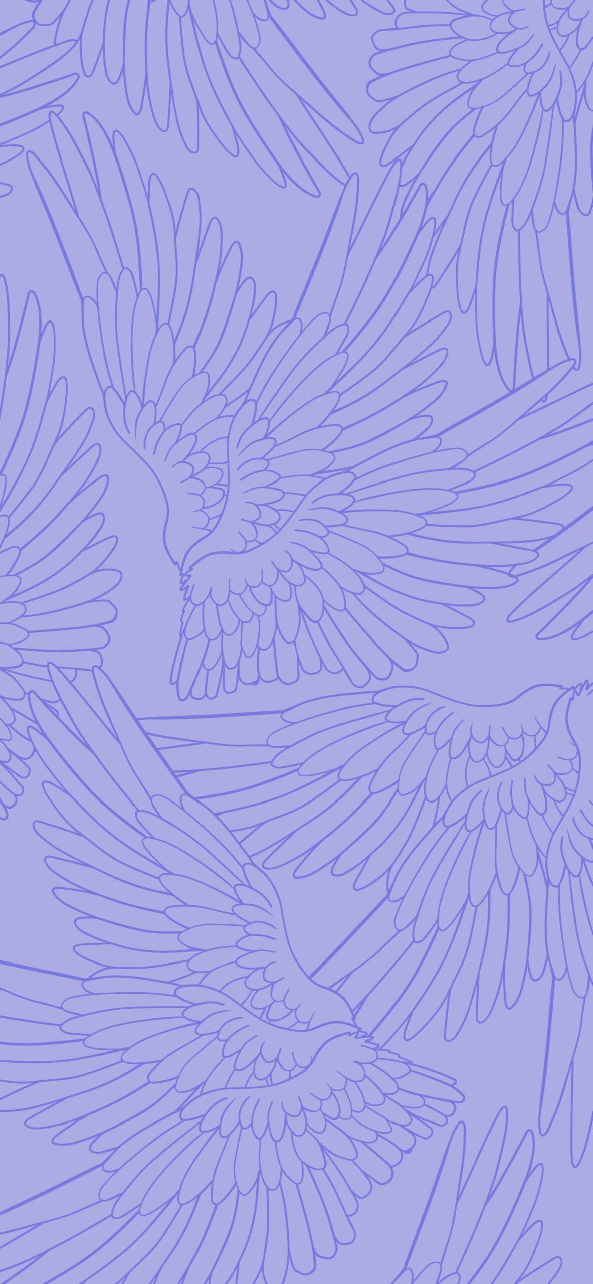 Angel Wings Purple Wallpaper