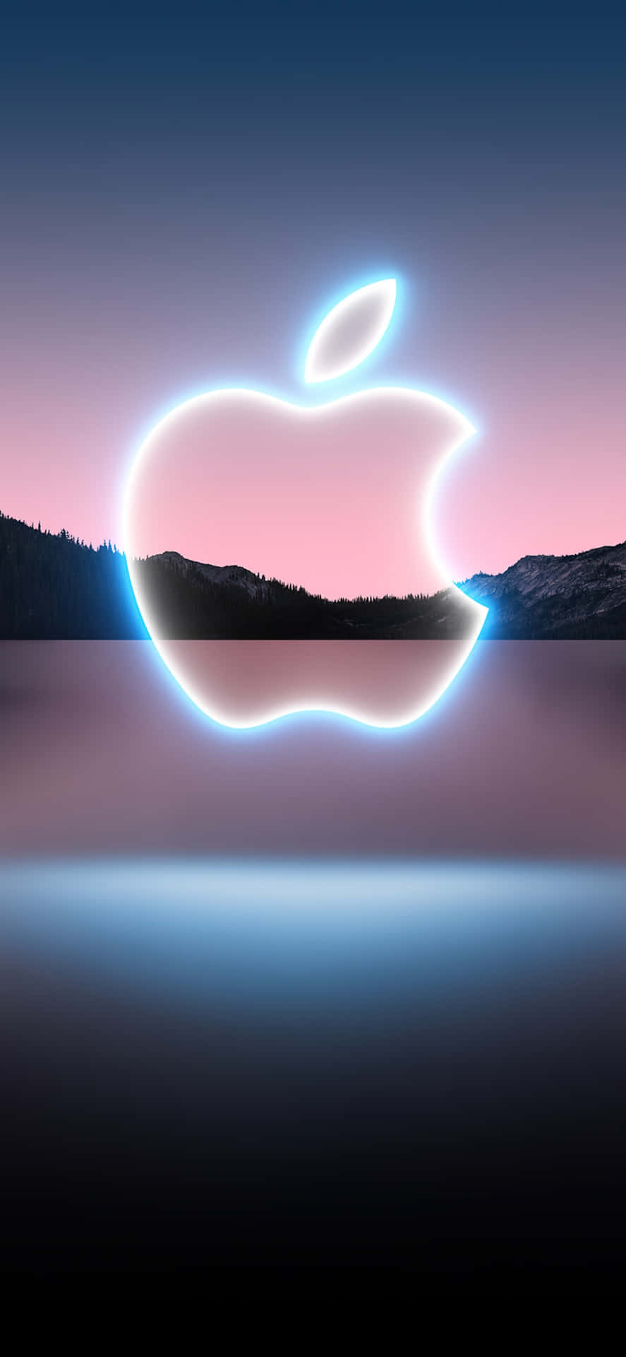 Iconic iPhone X with Logo Wallpaper