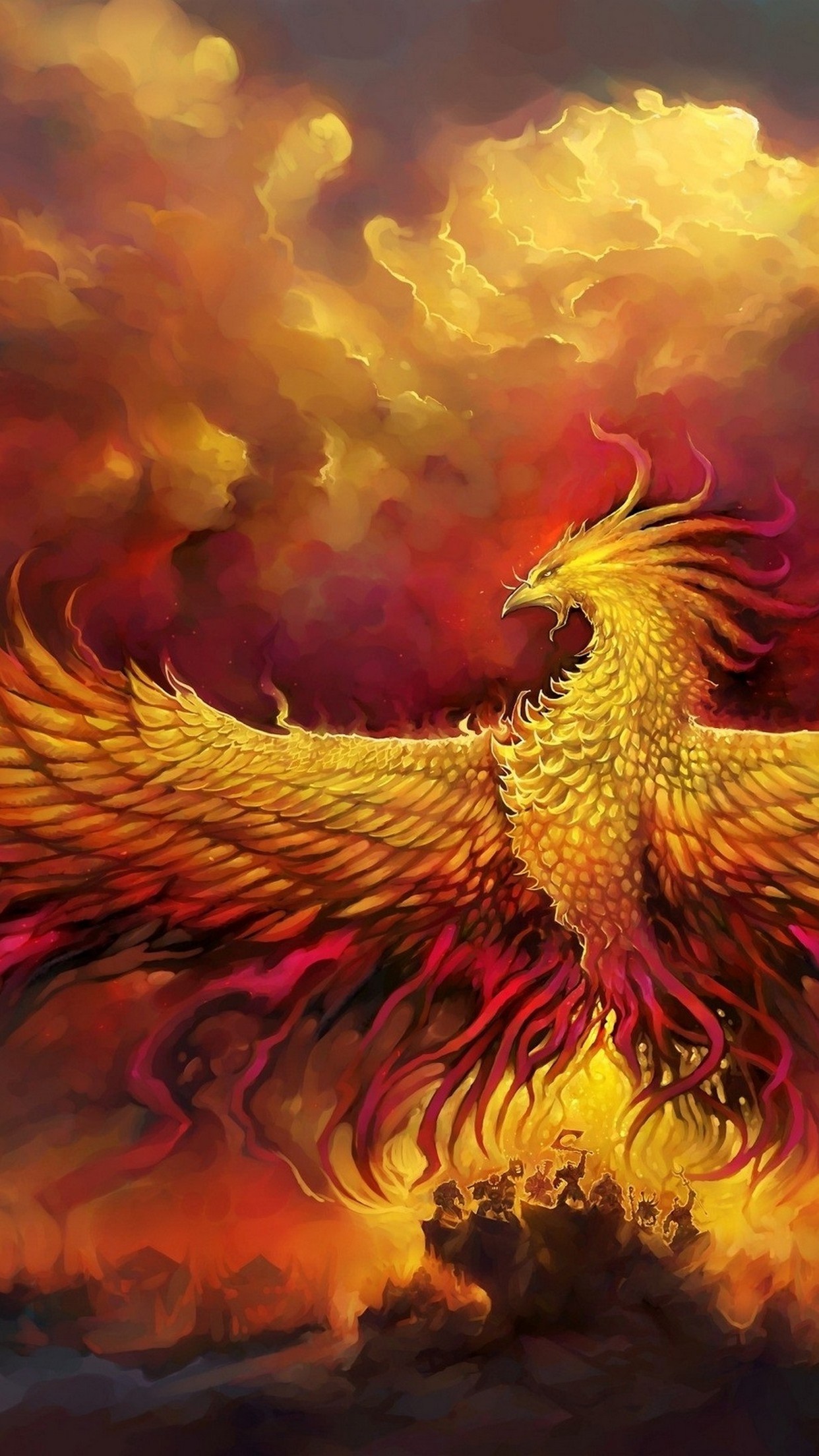 Phoenix Wings Wallpaper for iPhone 11