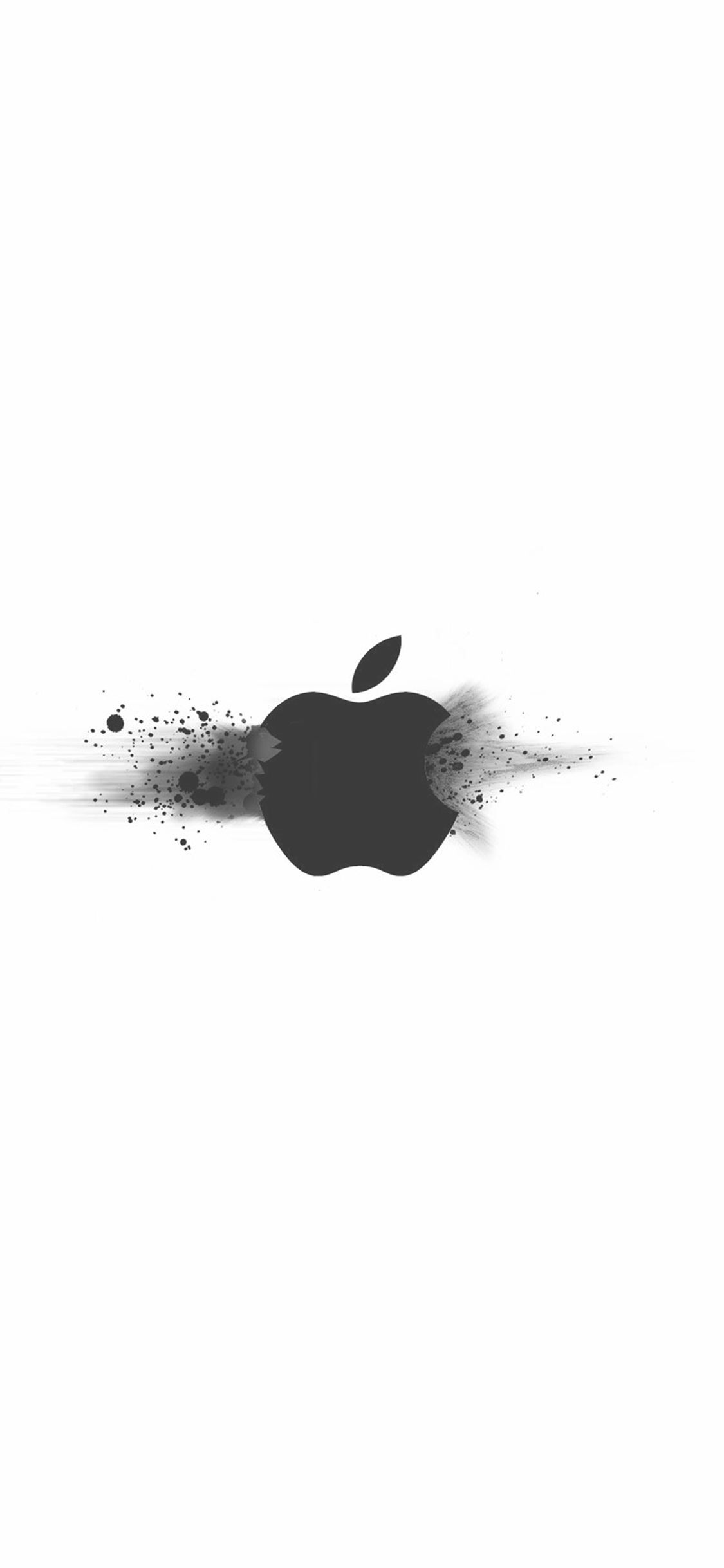 Apple Logo Ihate White Minimal