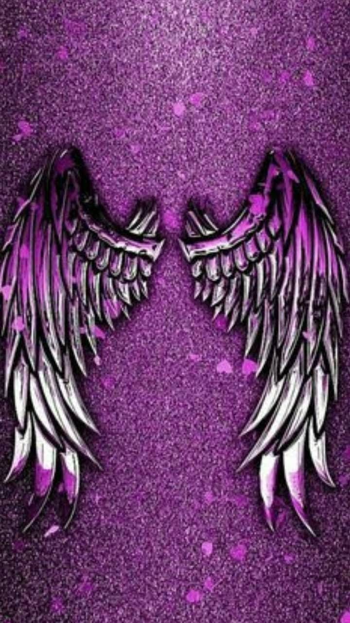 Neon Wings Wallpaper Angel