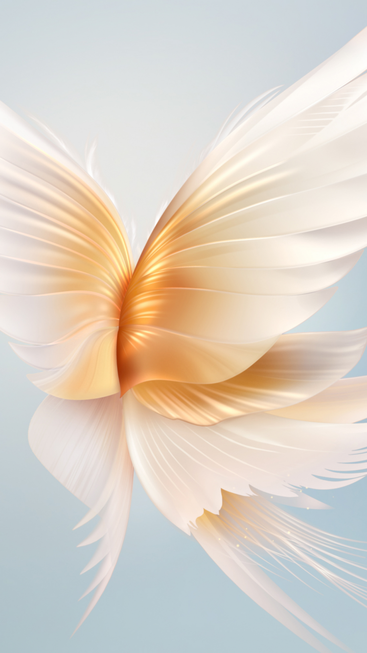 Angel wings Wallpaper 4K, Blue