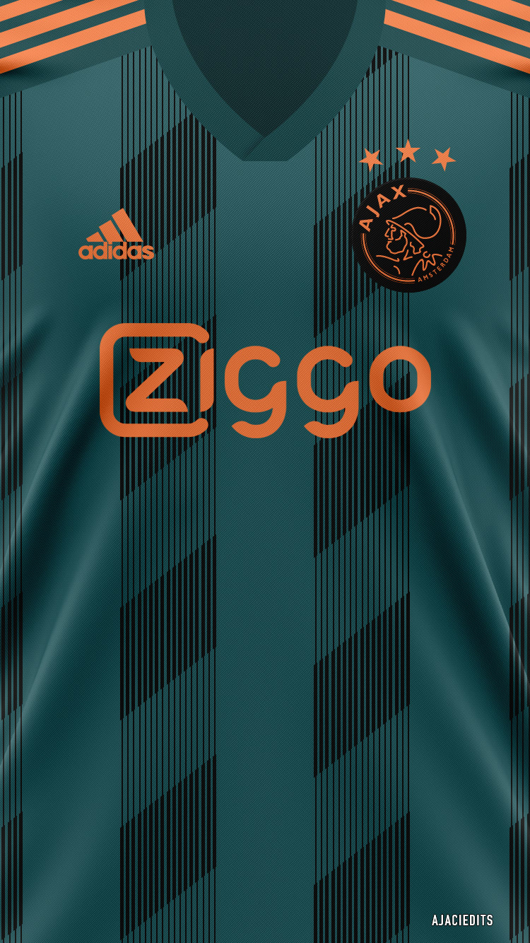 AFC Ajax Kit 19 20 Phone Background