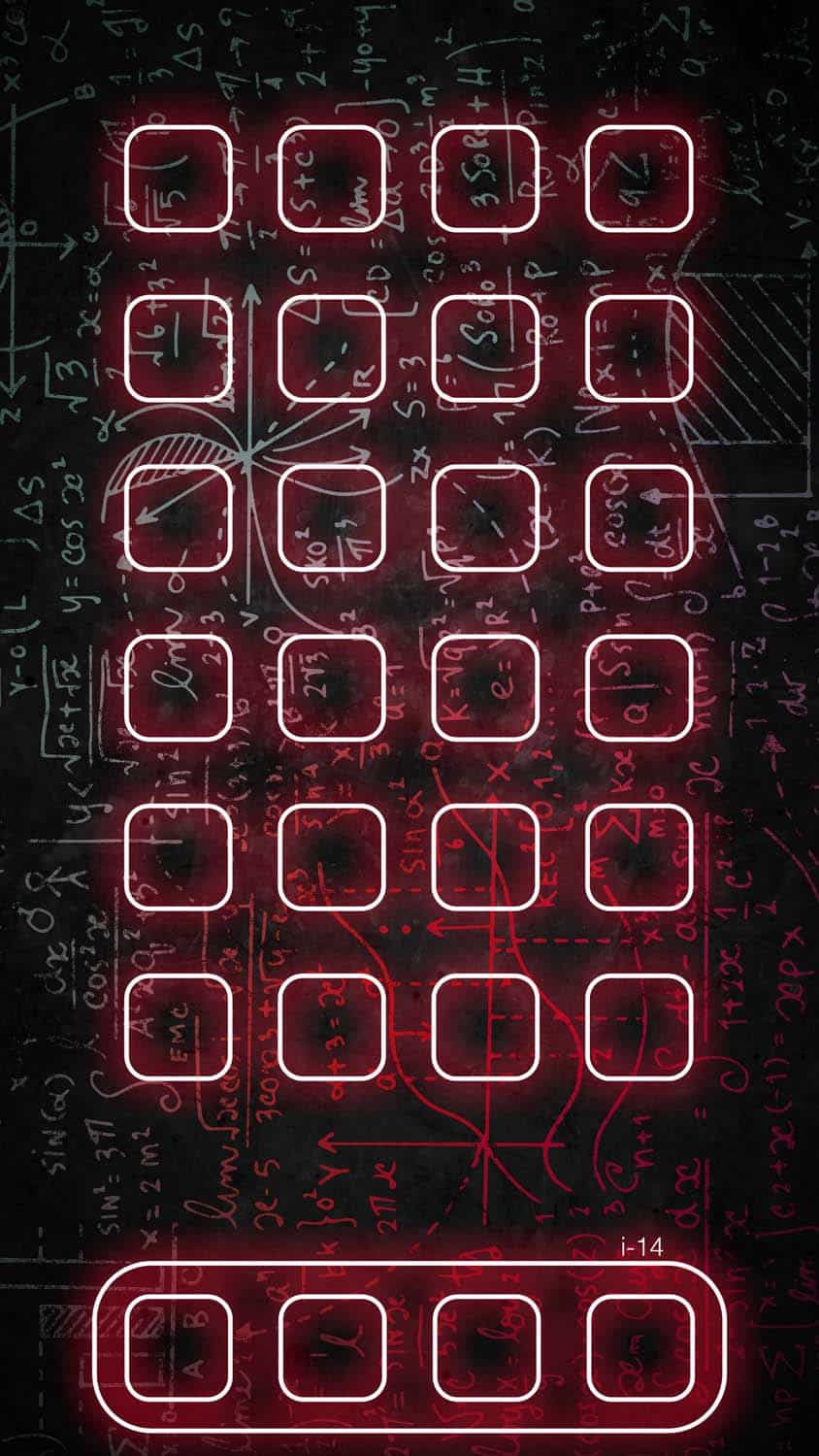 iPhone 15 Pro Maths Neon App Icon App