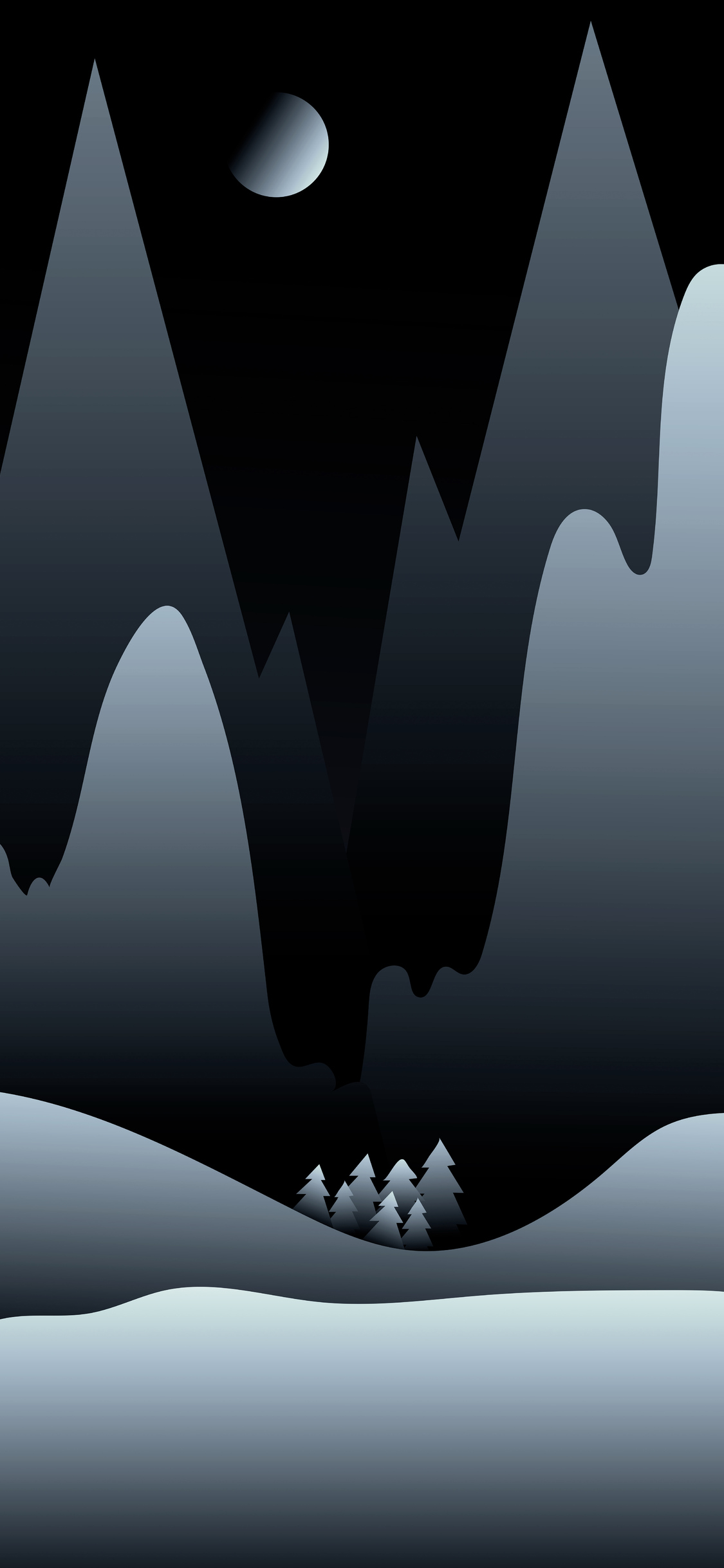 Dark Night Minimalist 4k