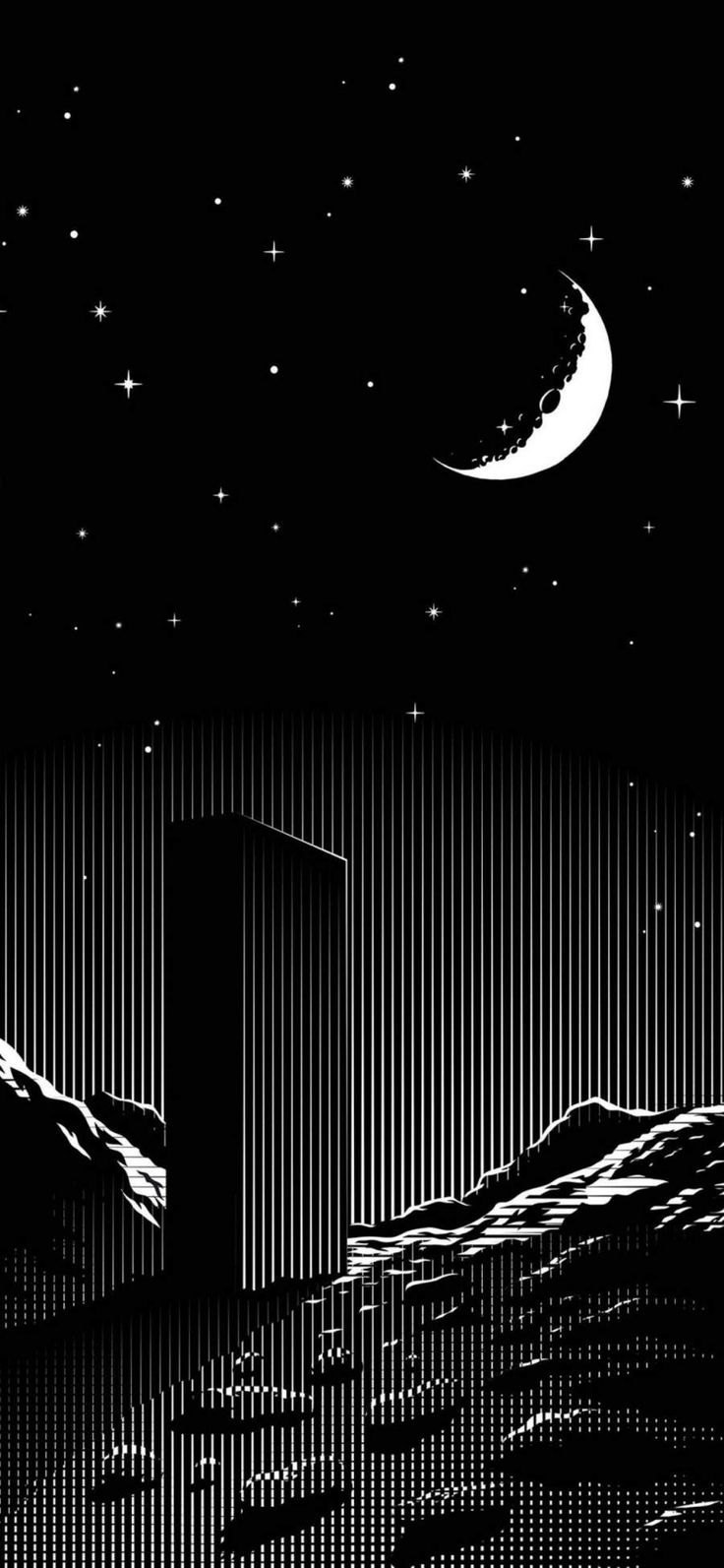 Dark Minimalism iPhone Wallpaper