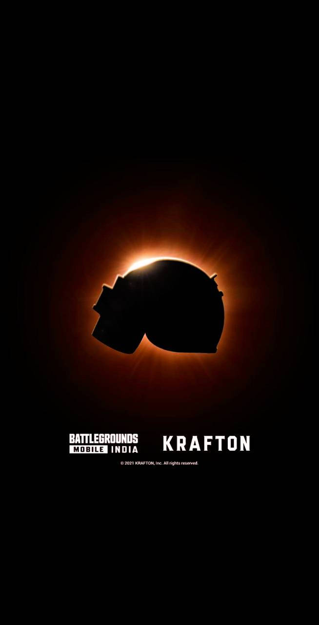 Download Bgmi Glowing Helmet Silhouette