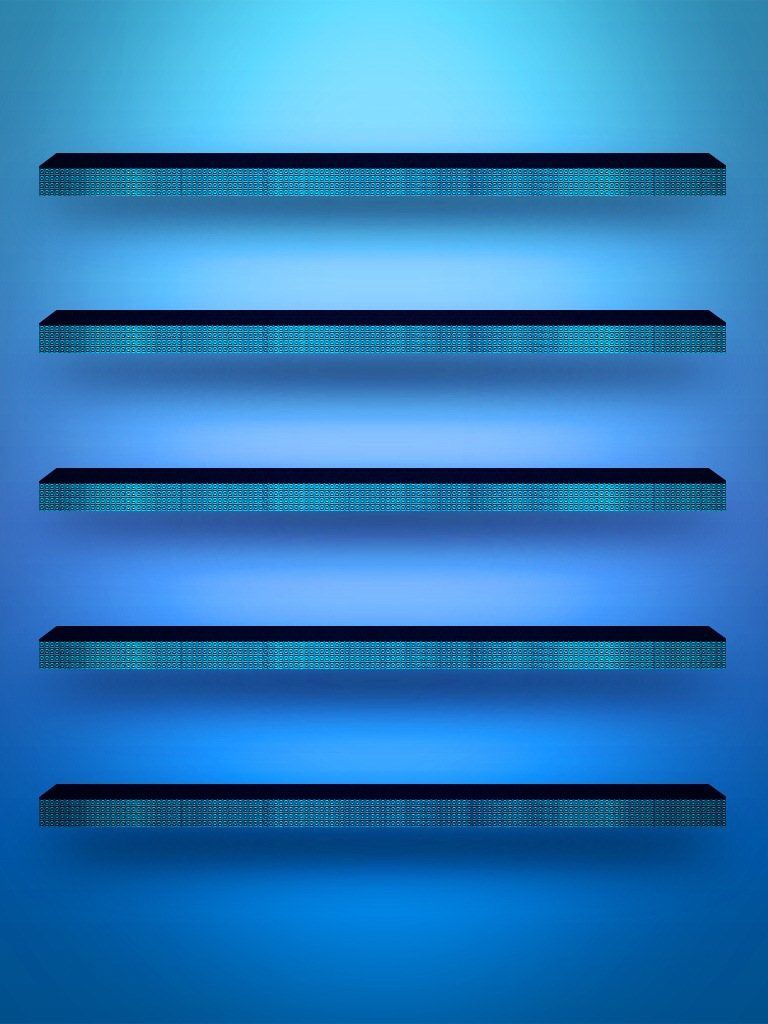 IPad Mini Icon / Shelf Wallpaper