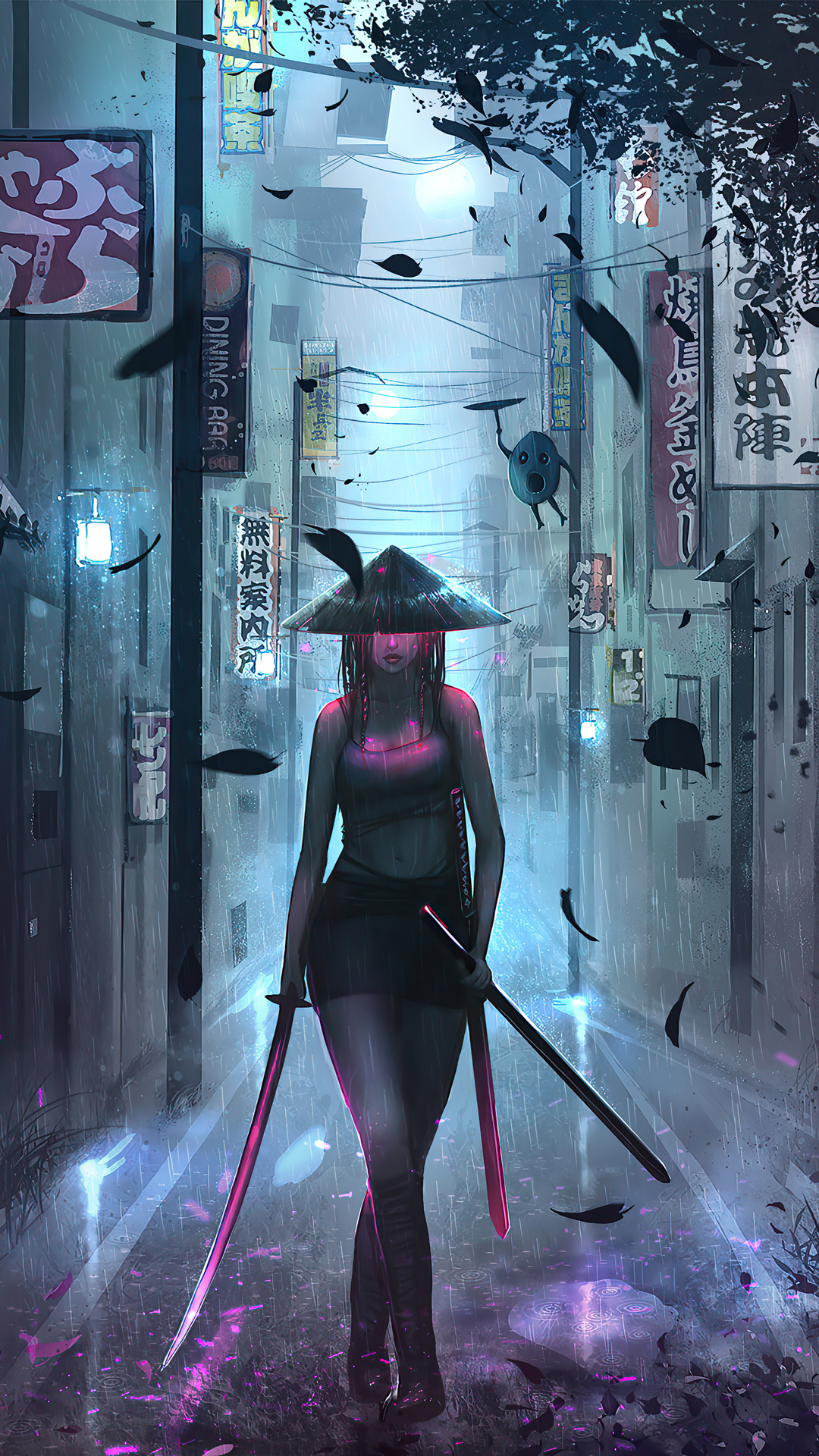 Samurai Girl 4k iPhone 7, 6s, 6