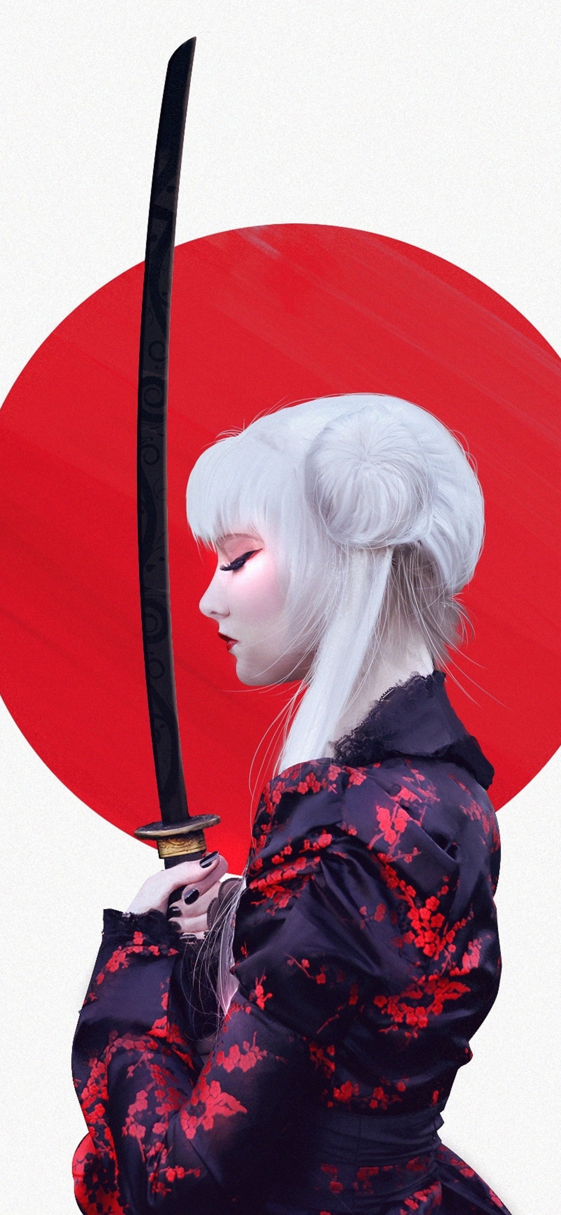 Anime Girl Samurai iPhone XS