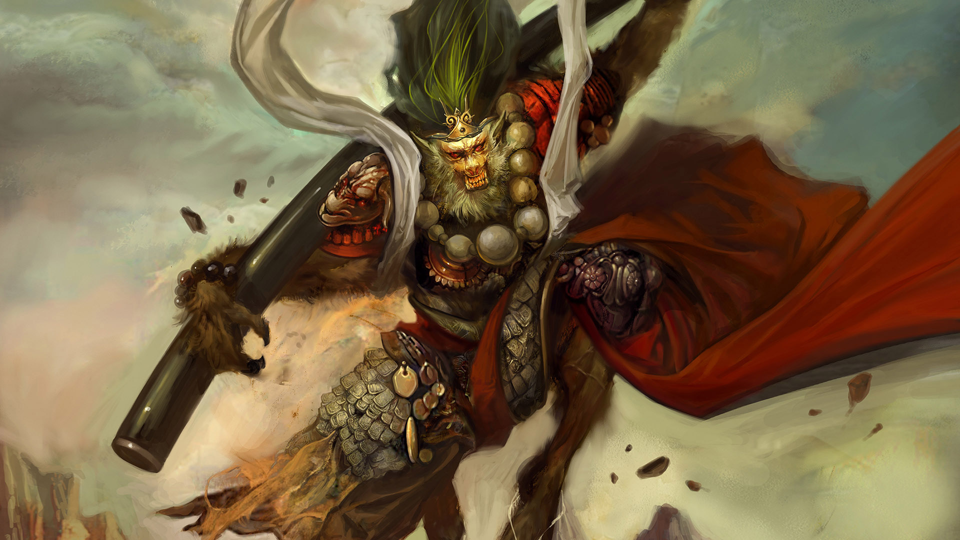 Download Aztec Dark Warrior HD Wallpaper