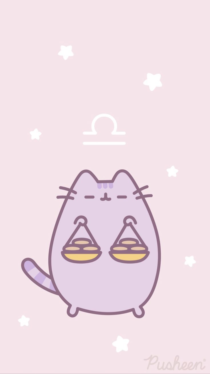 Pusheen Cat iPhone Wallpaper